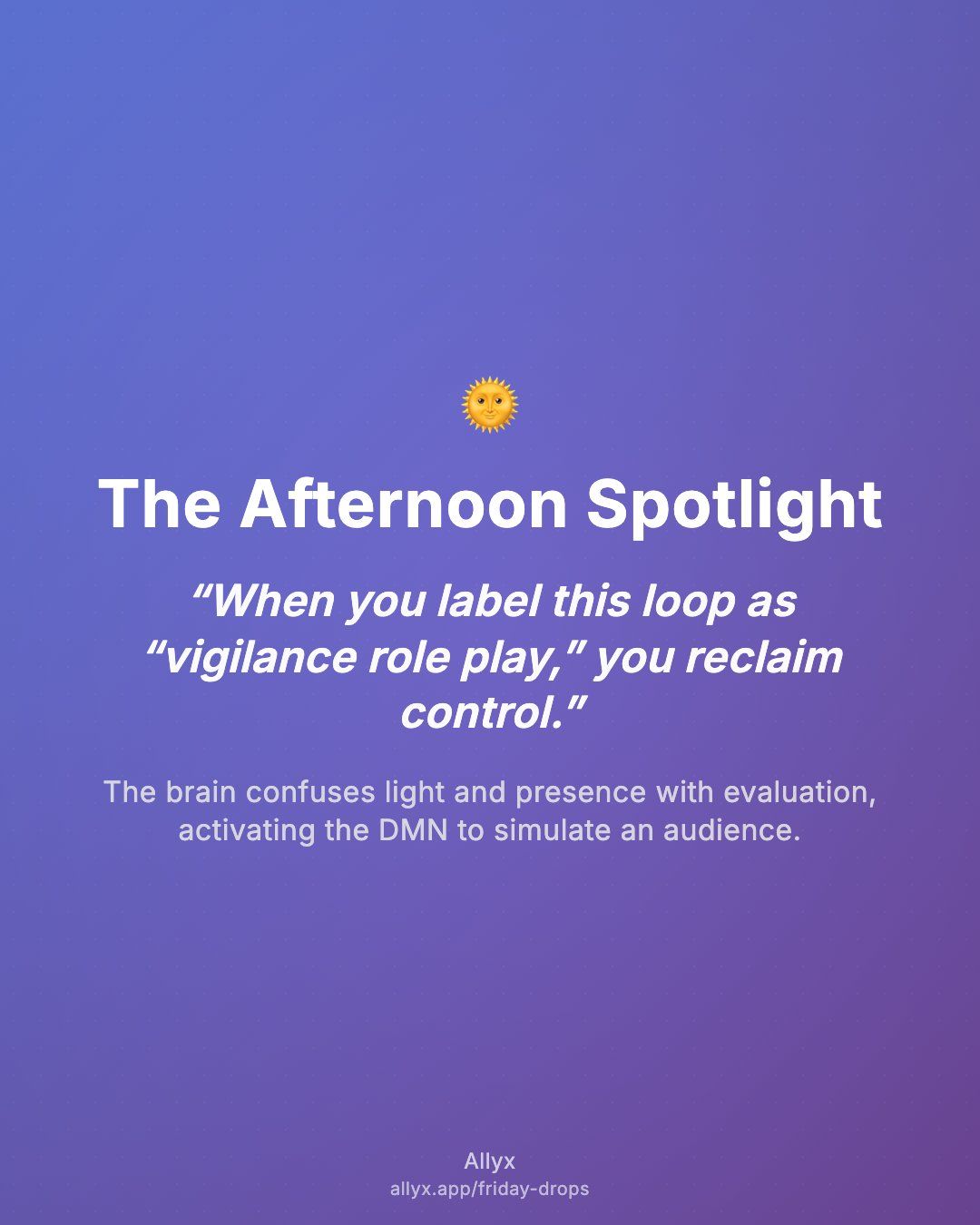 Shareable quote card for The Afternoon Spotlight