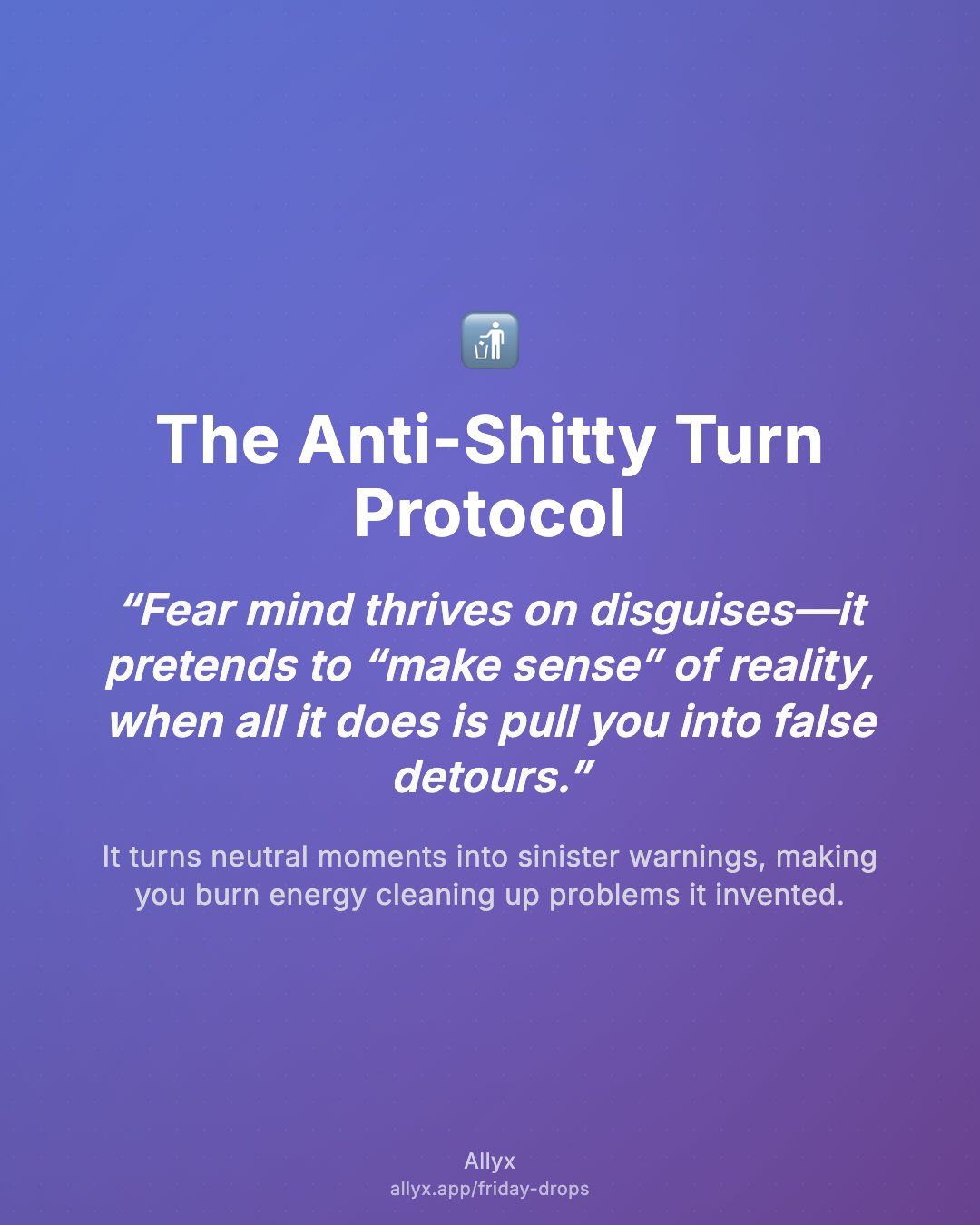 Shareable quote card for The Anti-Shitty Turn Protocol