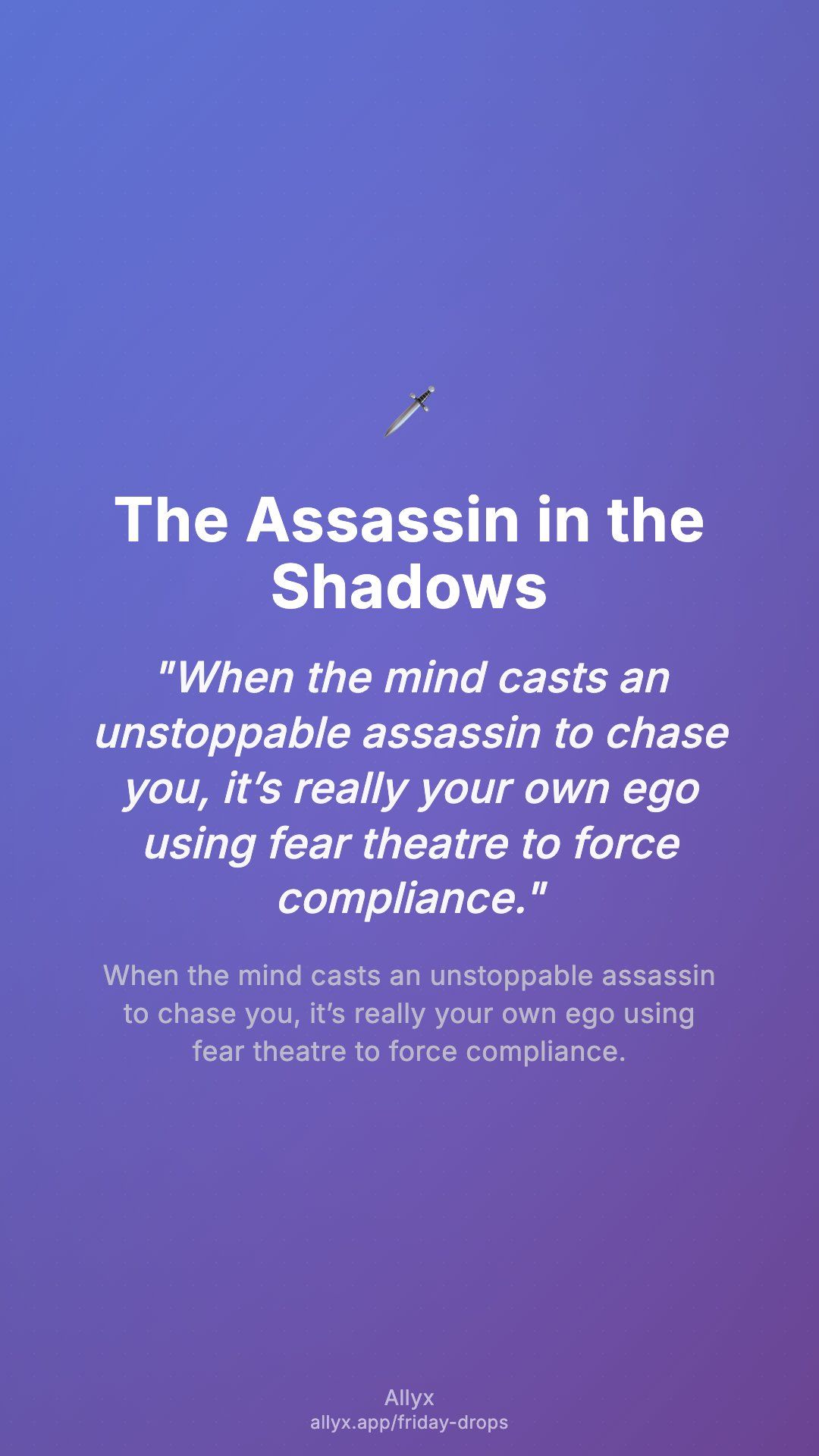 Shareable story card for The Assassin in the Shadows