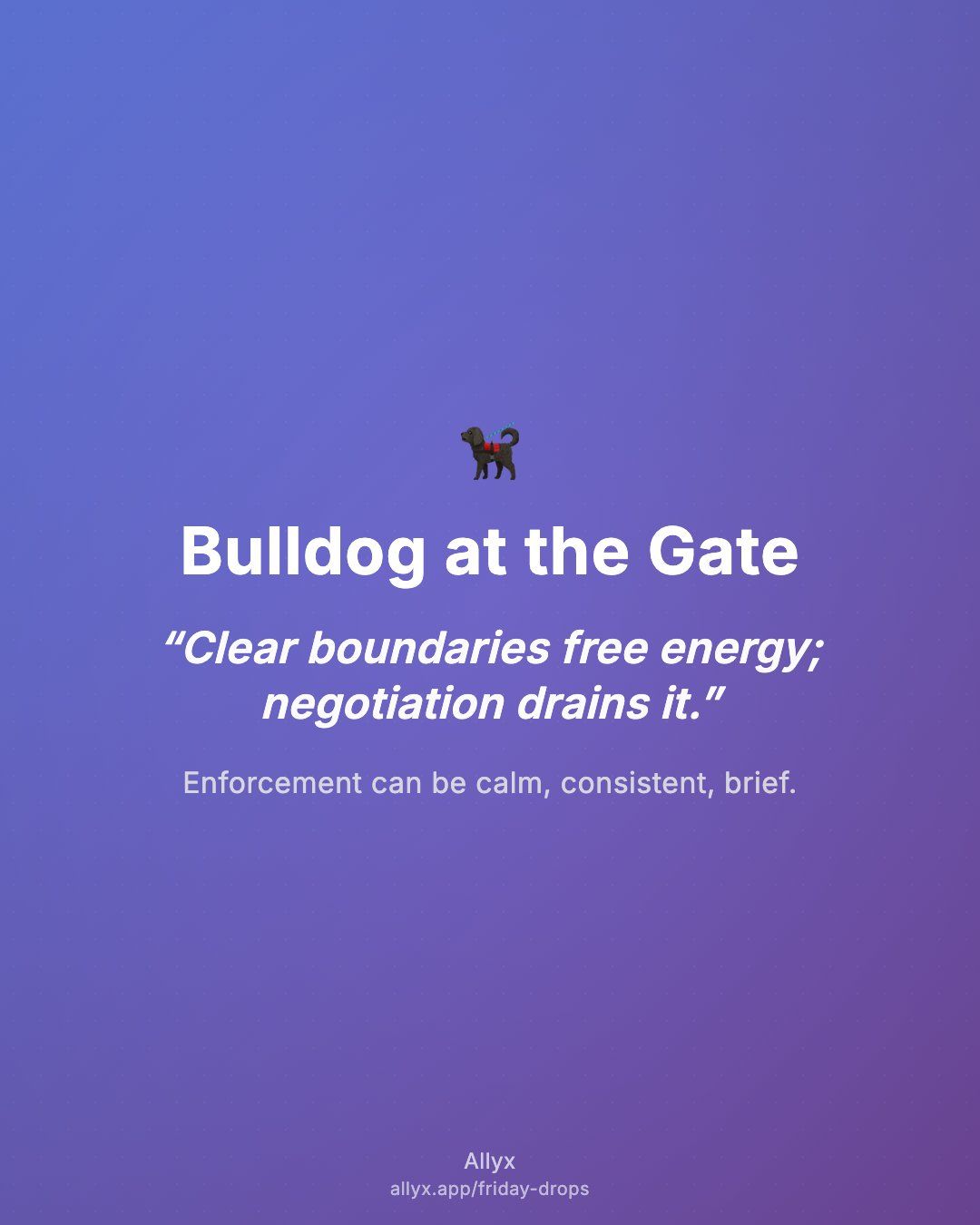 Shareable quote card for Bulldog at the Gate