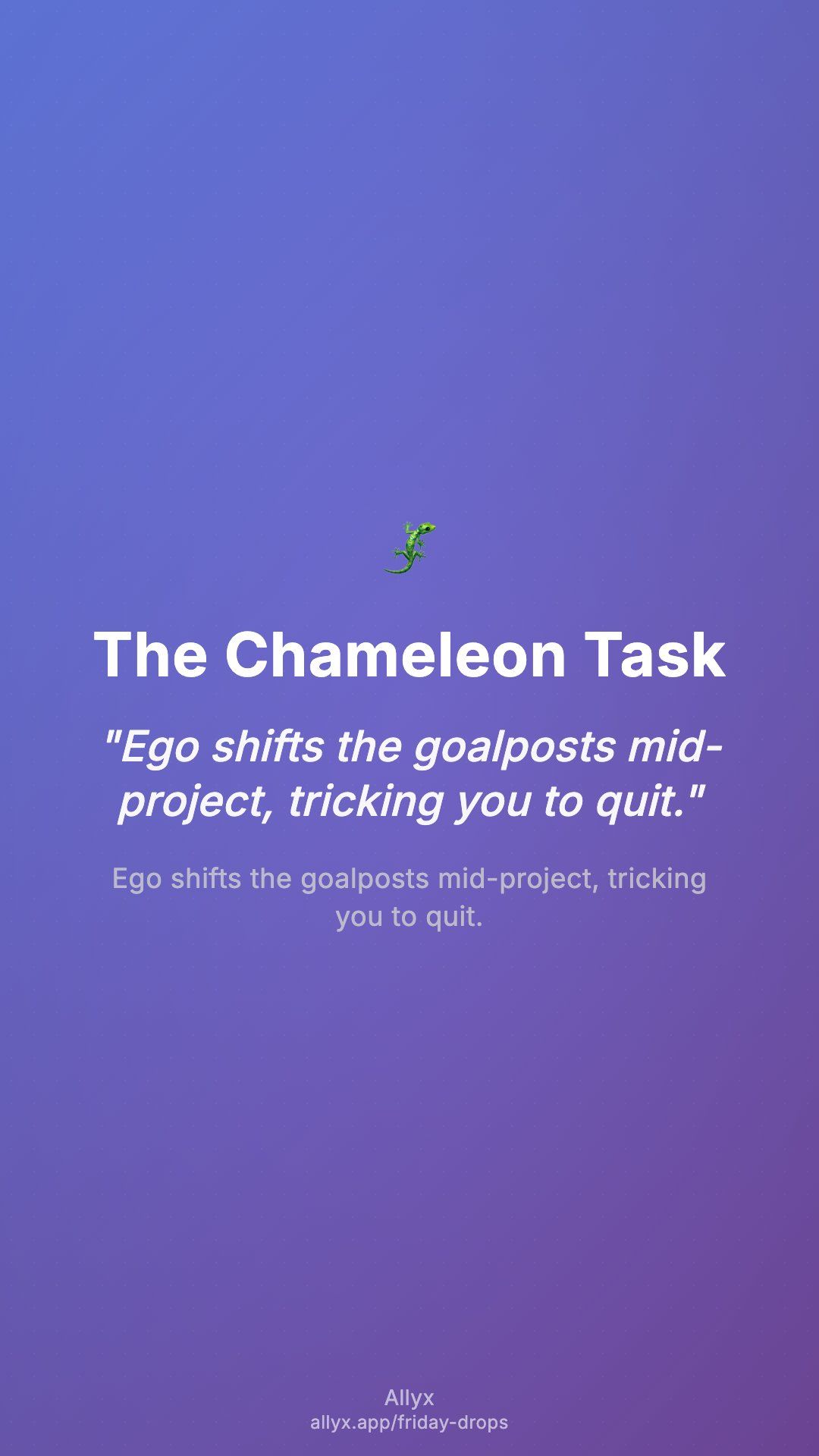 Shareable story card for The Chameleon Task