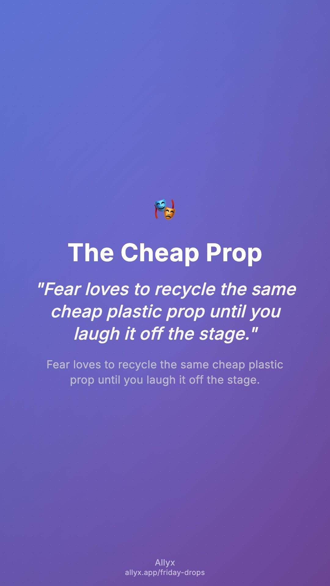 Shareable story card for The Cheap Prop