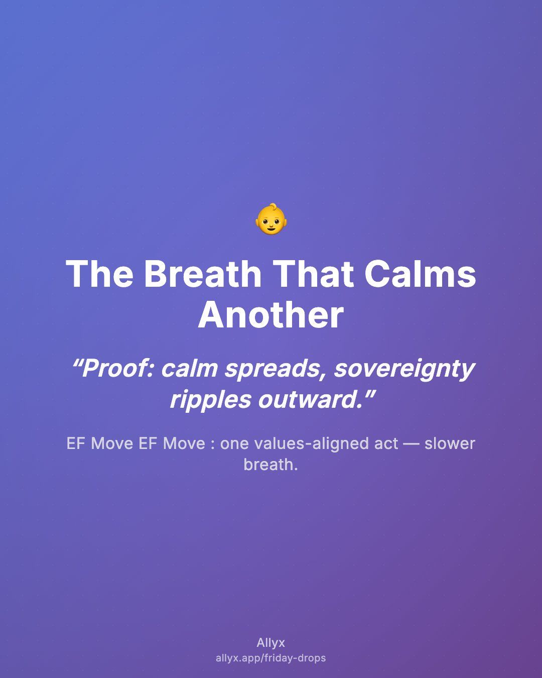 Shareable quote card for The Breath That Calms Another