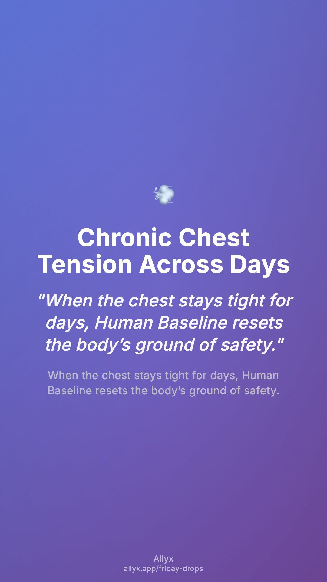 Shareable story card for Chronic Chest Tension Across Days