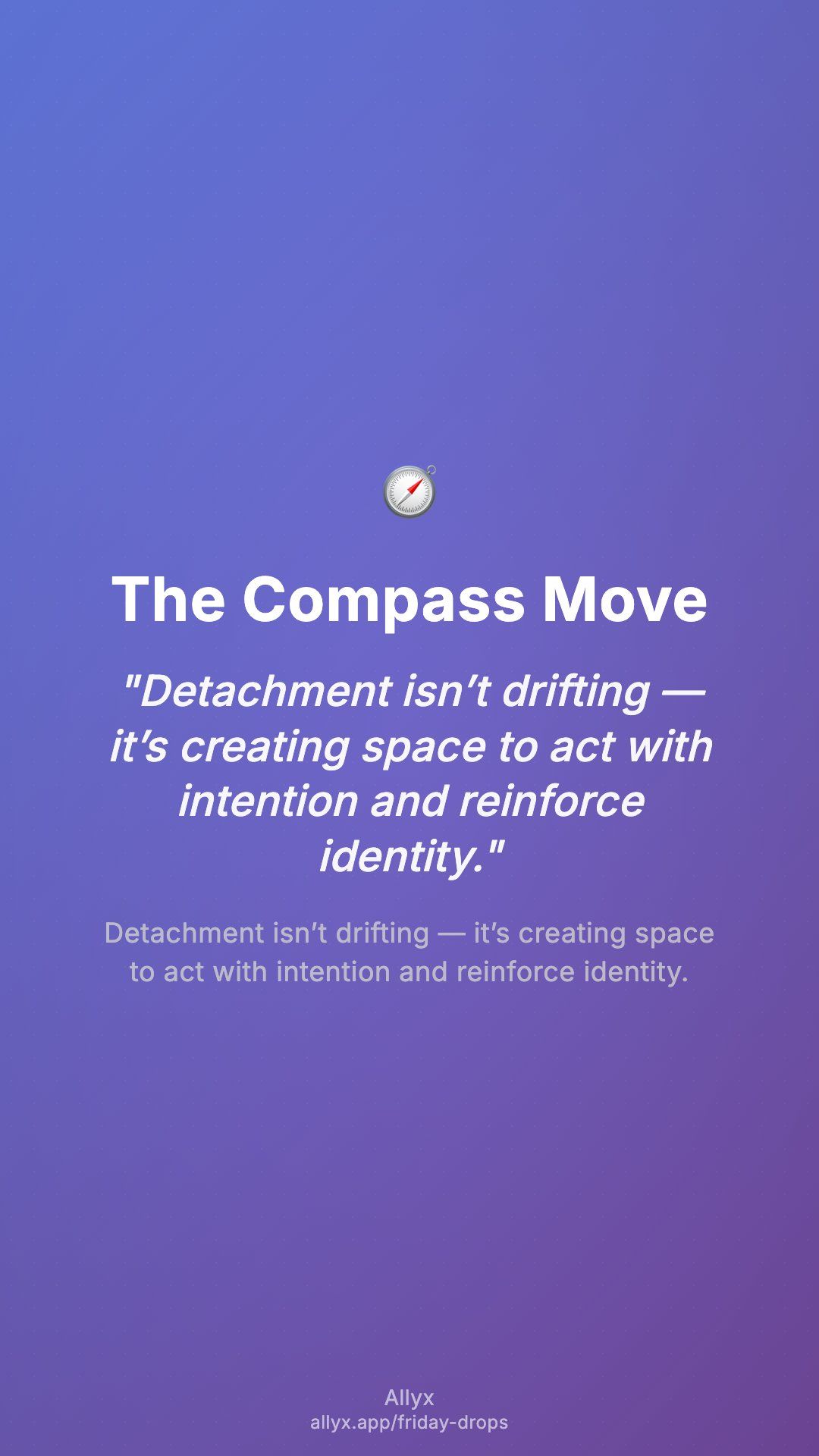 Shareable story card for The Compass Move
