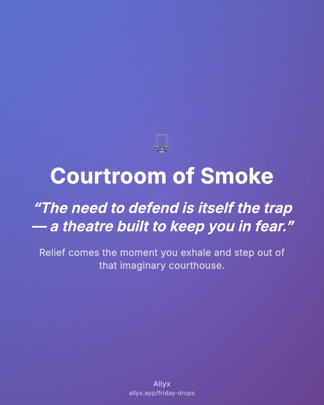 Shareable quote card for Courtroom of Smoke