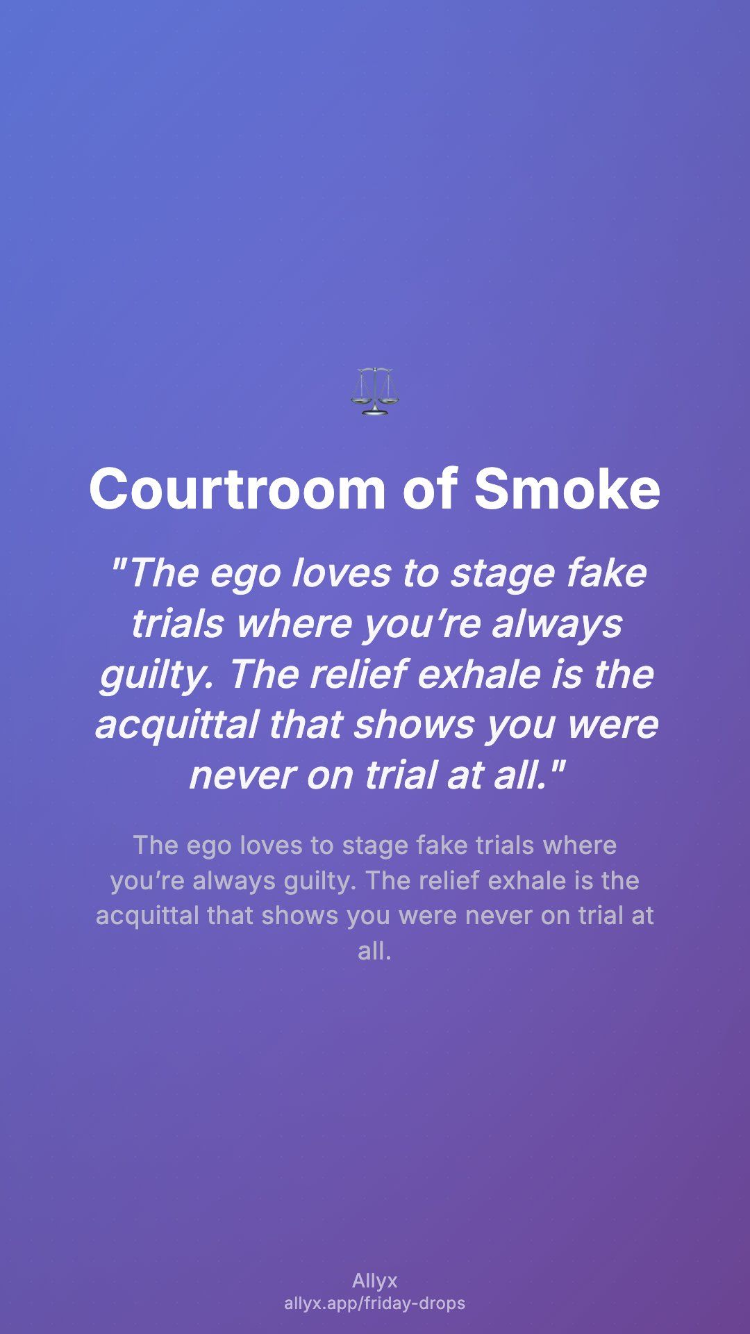 Shareable story card for Courtroom of Smoke
