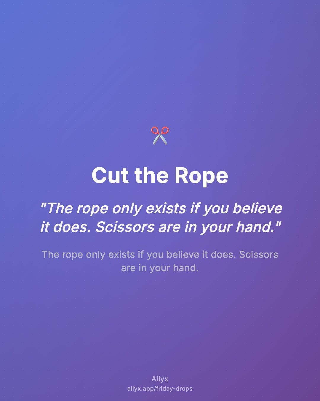 Shareable quote card for Cut the Rope