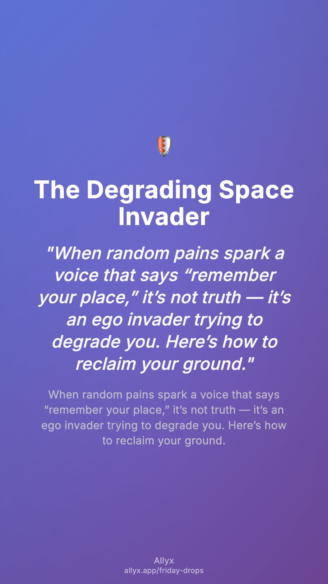 Shareable story card for The Degrading Space Invader