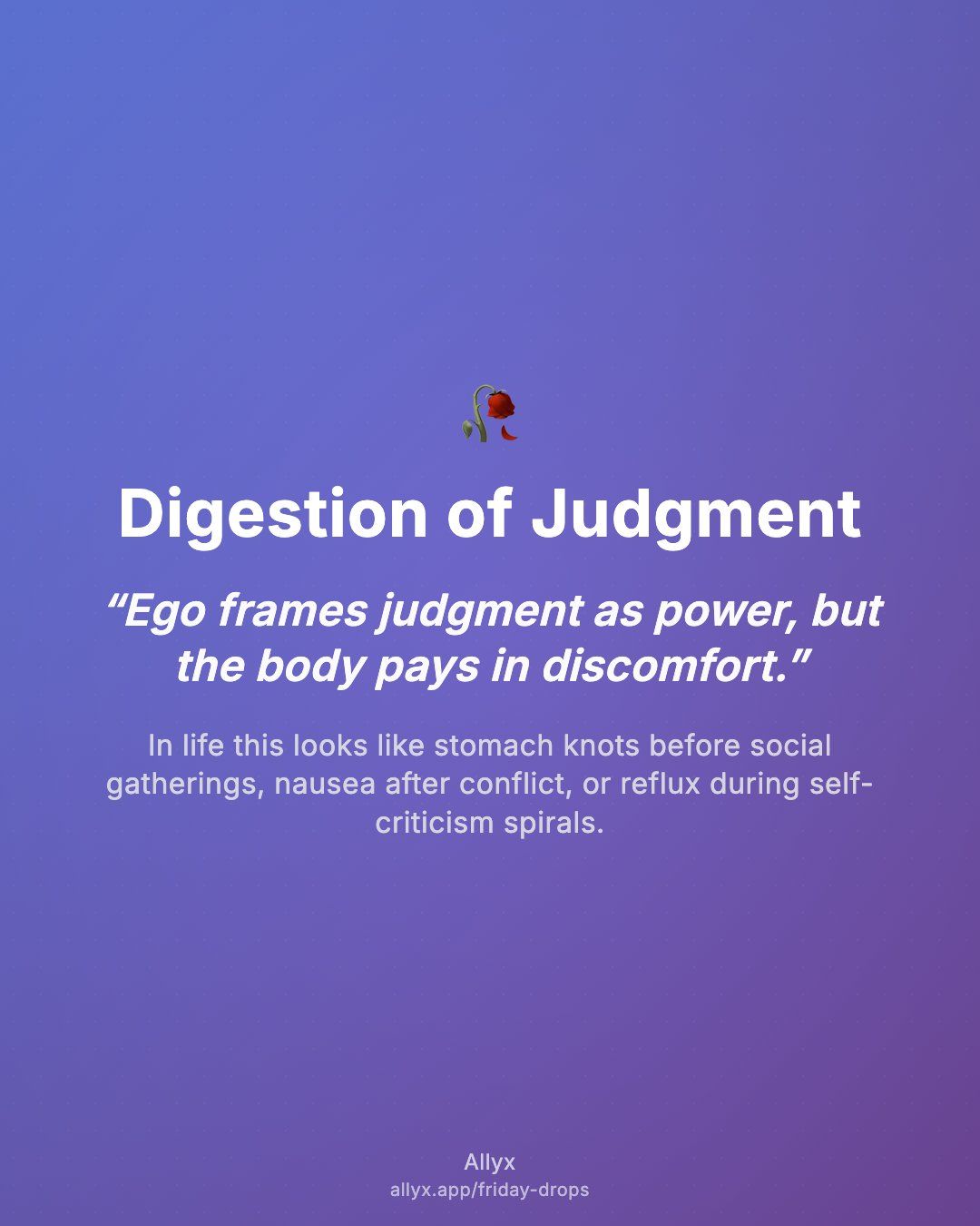Shareable quote card for Digestion of Judgment
