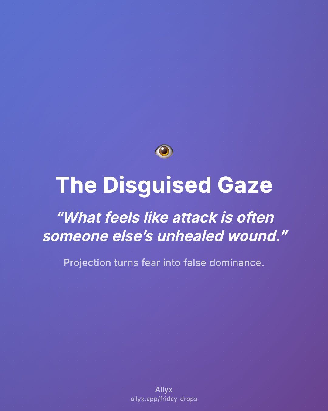 Shareable quote card for The Disguised Gaze