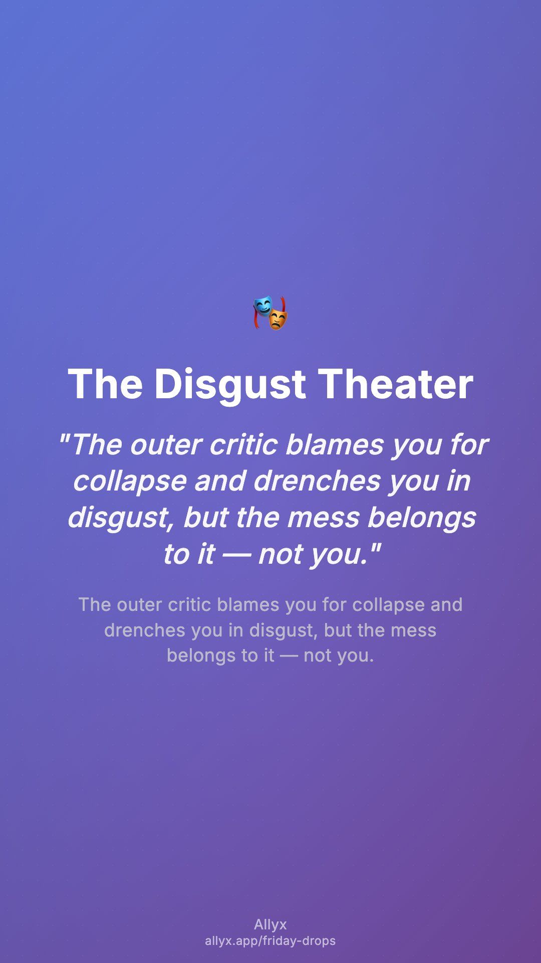 Shareable story card for The Disgust Theater