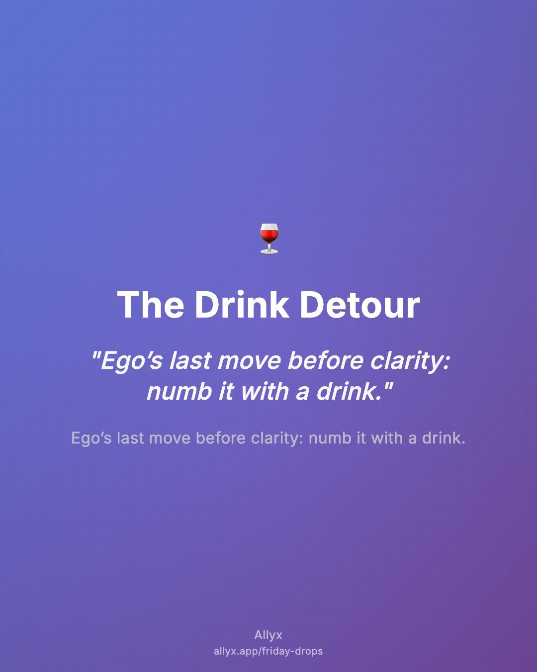 Shareable quote card for The Drink Detour
