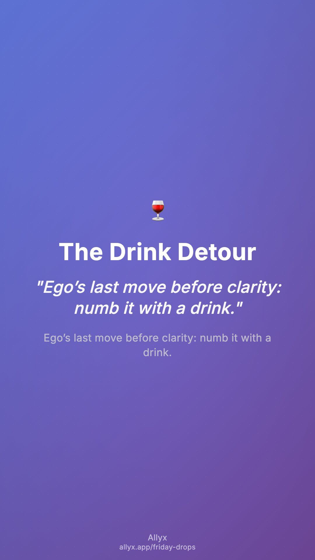 Shareable story card for The Drink Detour