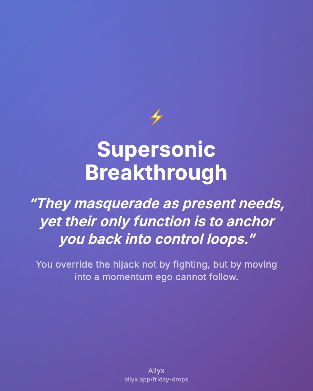 Shareable quote card for Supersonic Breakthrough