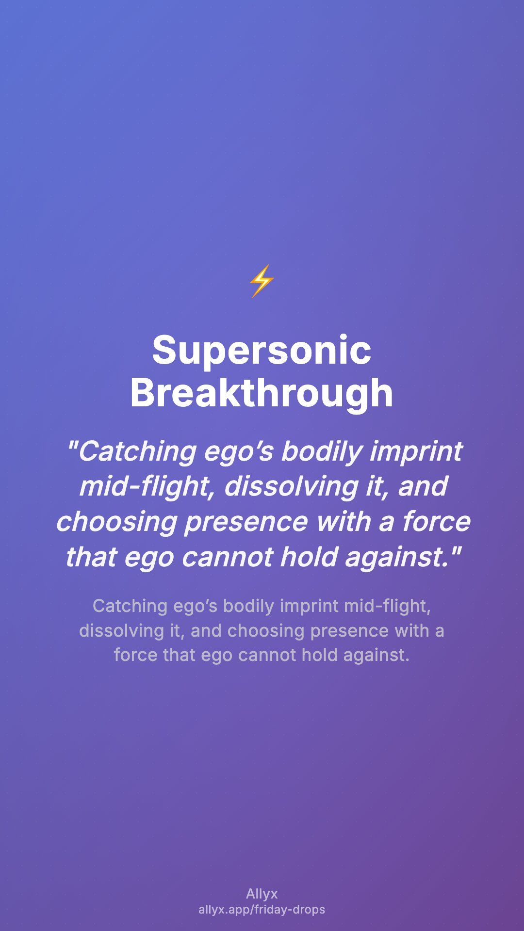 Shareable story card for Supersonic Breakthrough