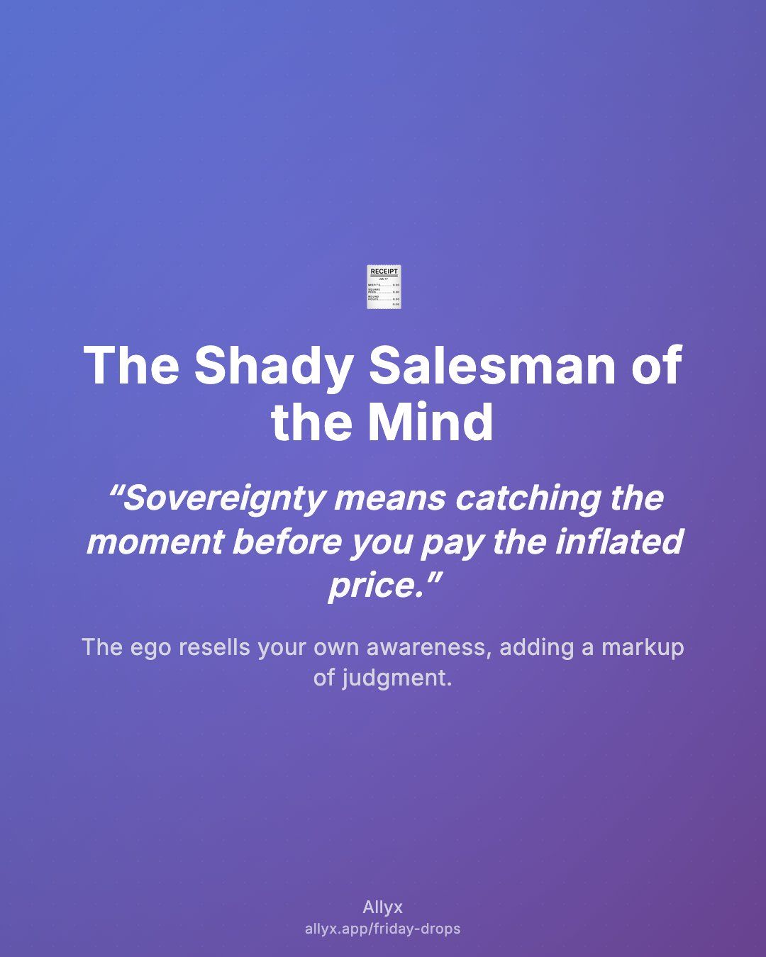 Shareable quote card for The Shady Salesman of the Mind