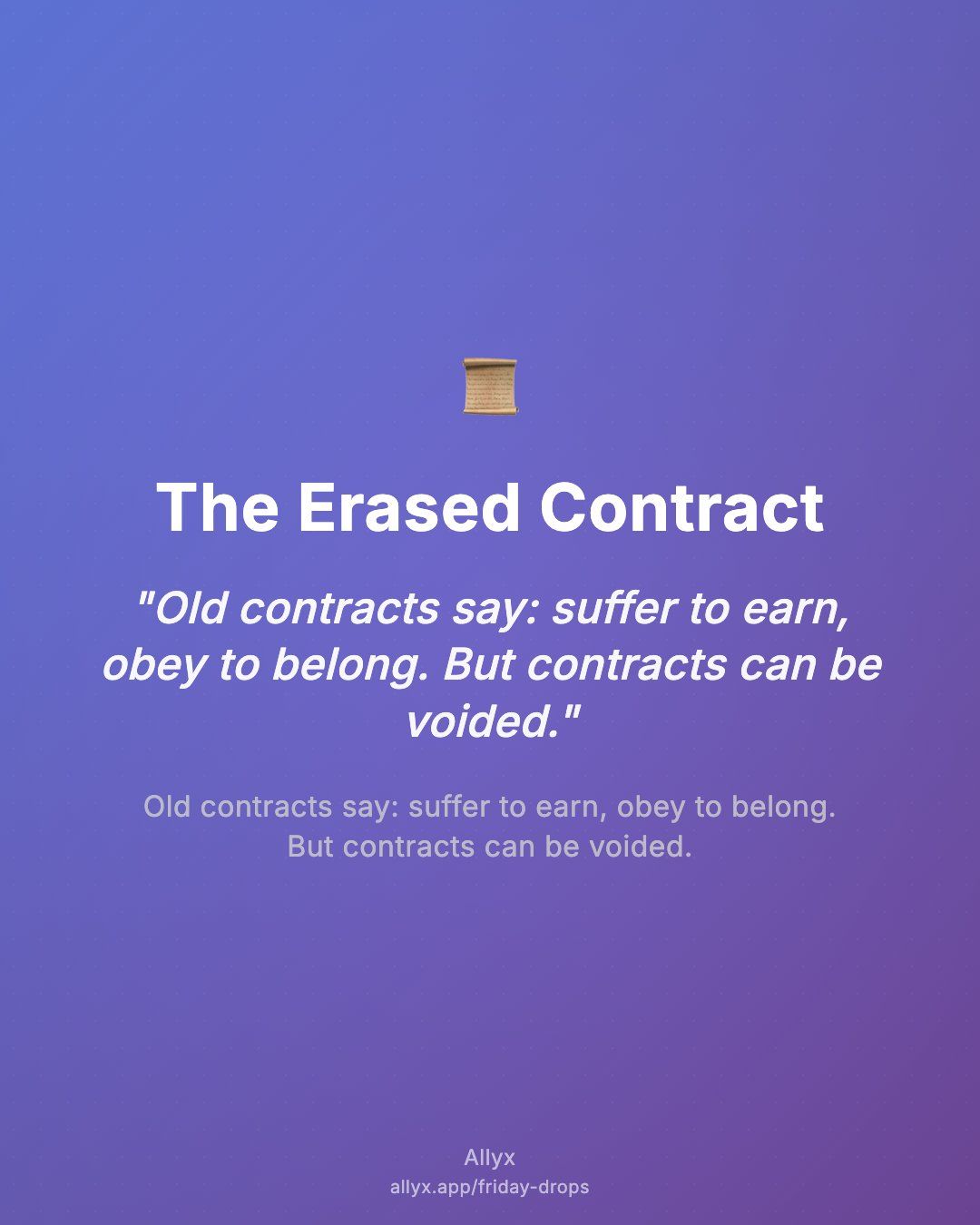 Shareable quote card for The Erased Contract