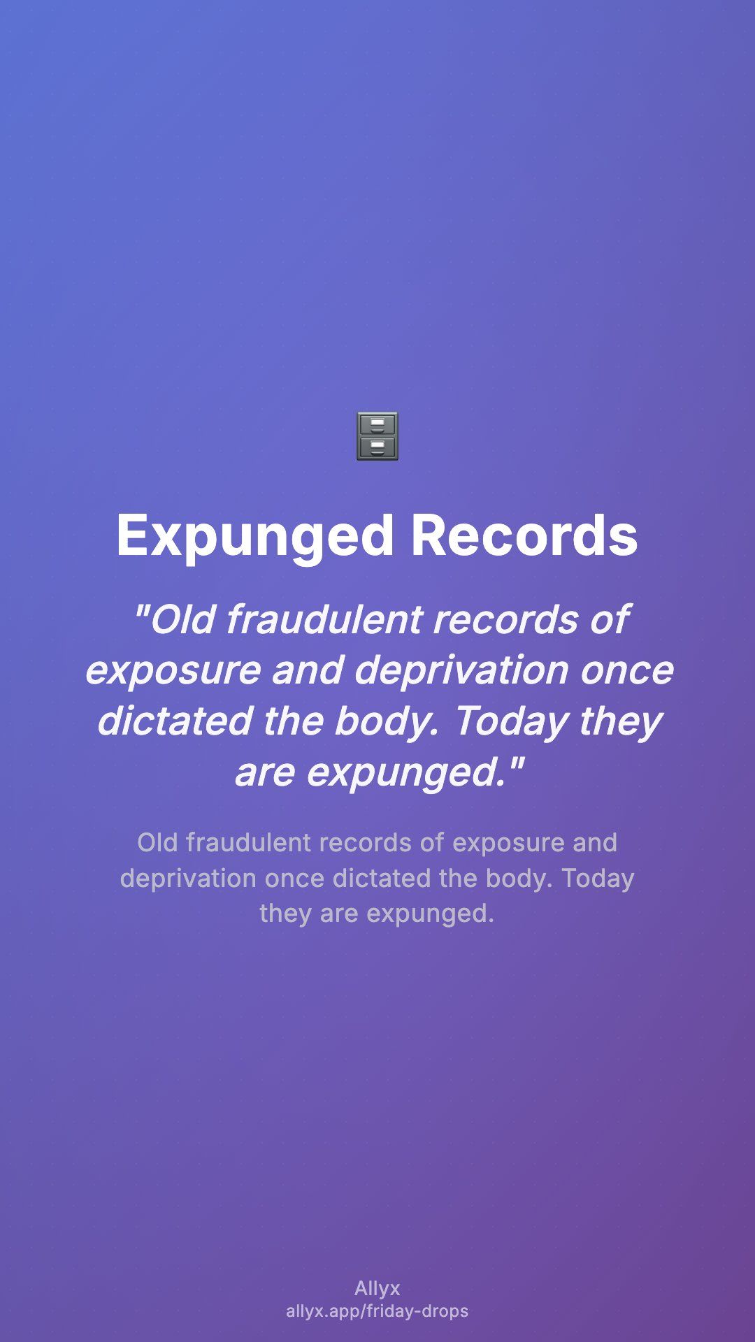 Shareable story card for Expunged Records