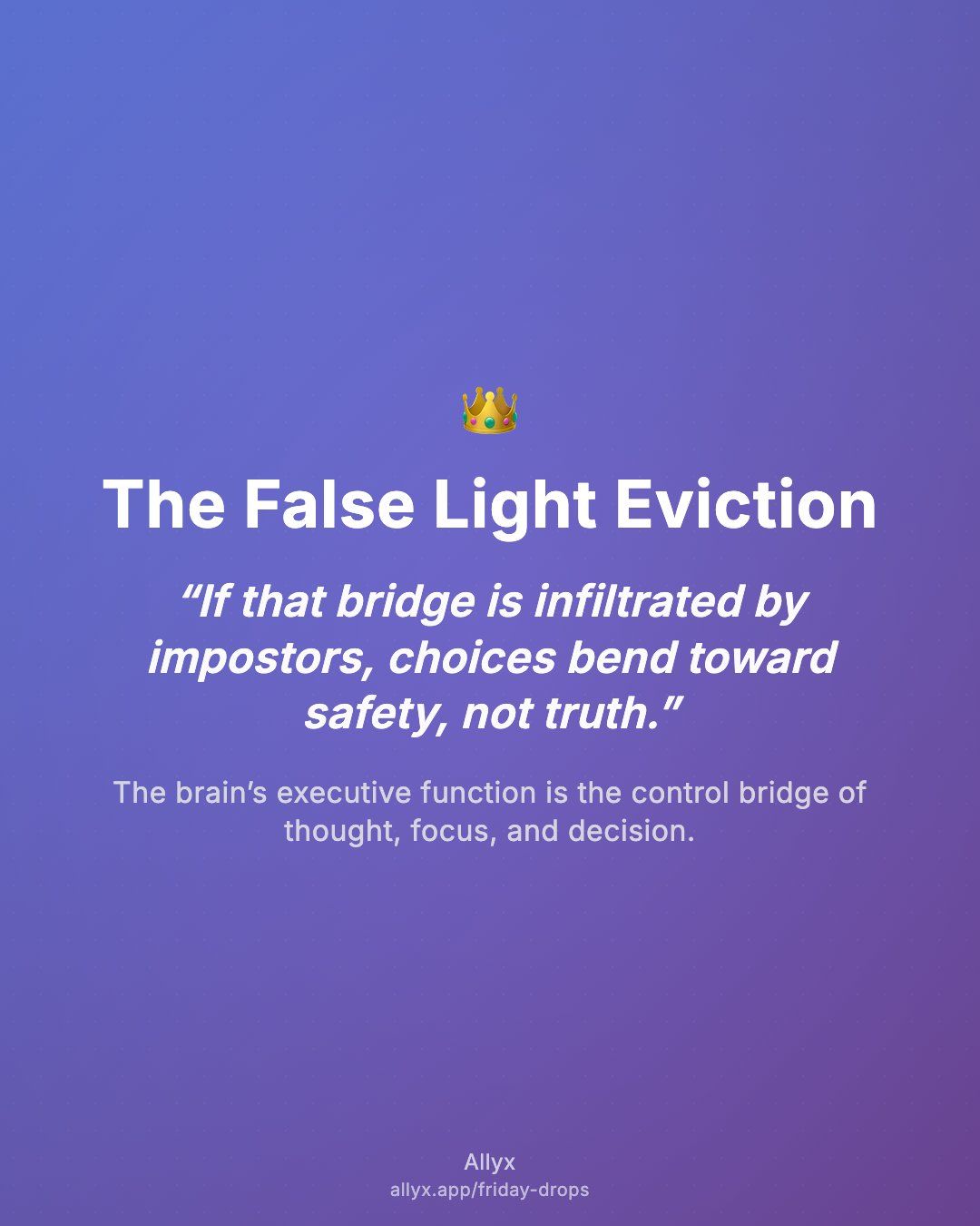 Shareable quote card for The False Light Eviction