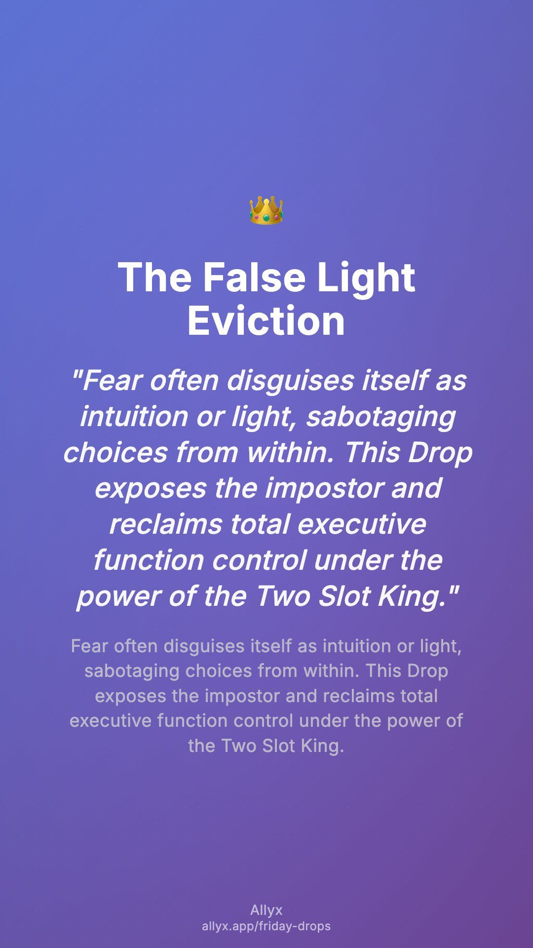 Shareable story card for The False Light Eviction