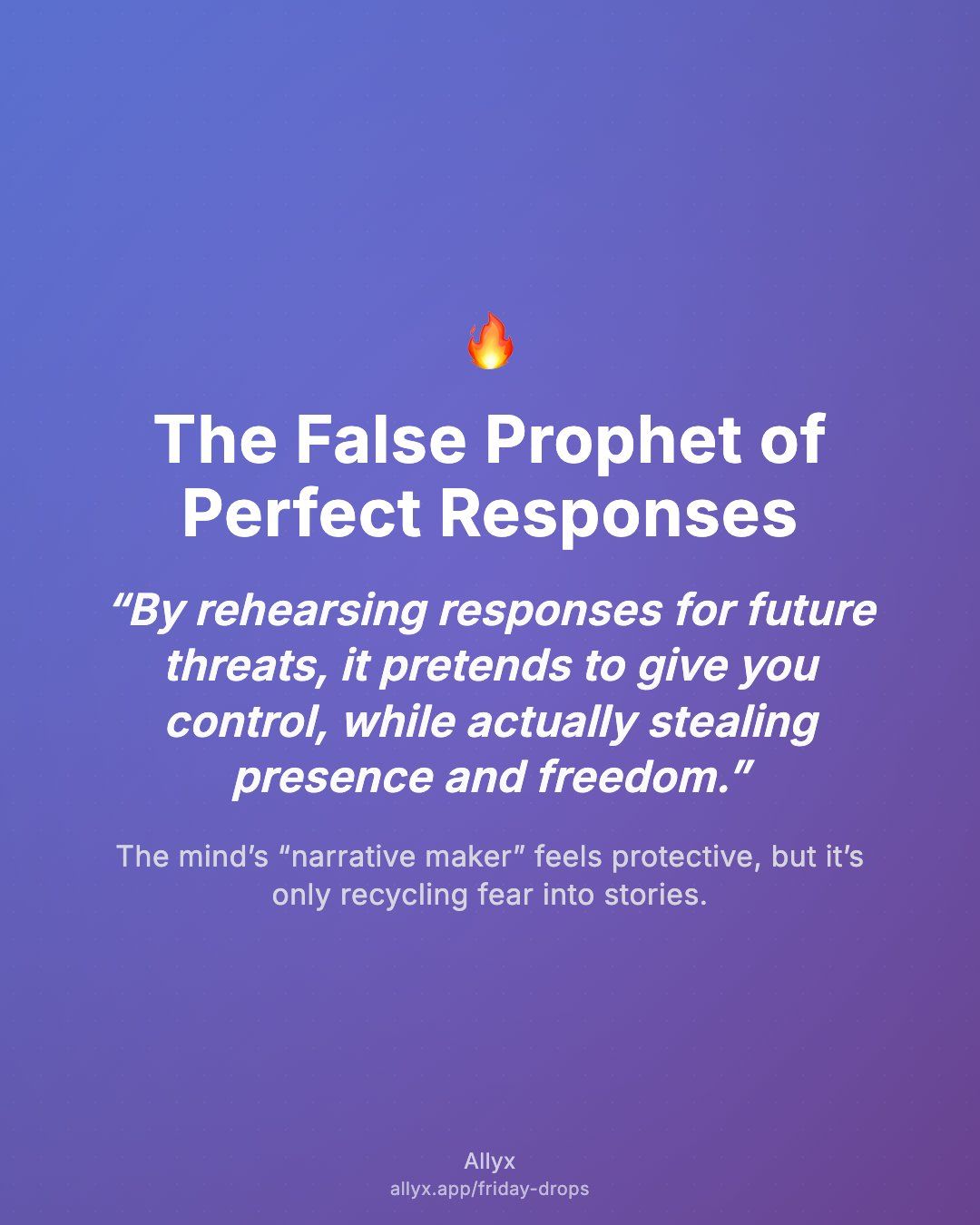 Shareable quote card for The False Prophet of Perfect Responses