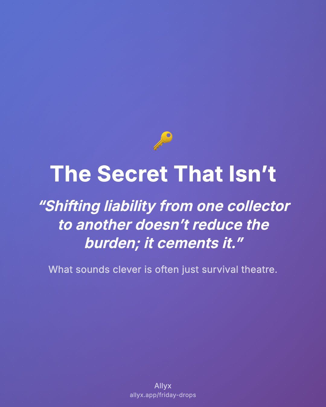 Shareable quote card for The Secret That Isn’t