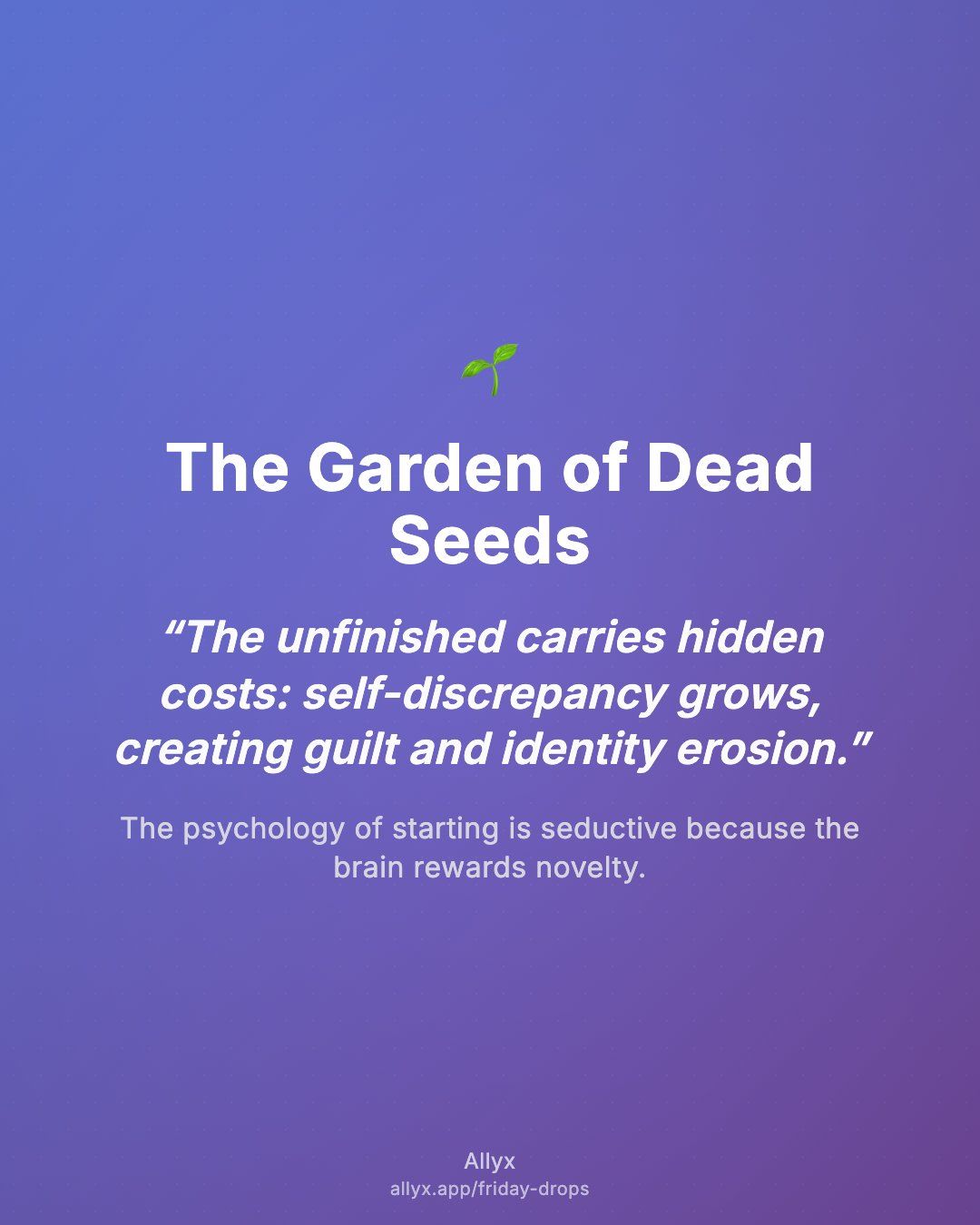 Shareable quote card for The Garden of Dead Seeds
