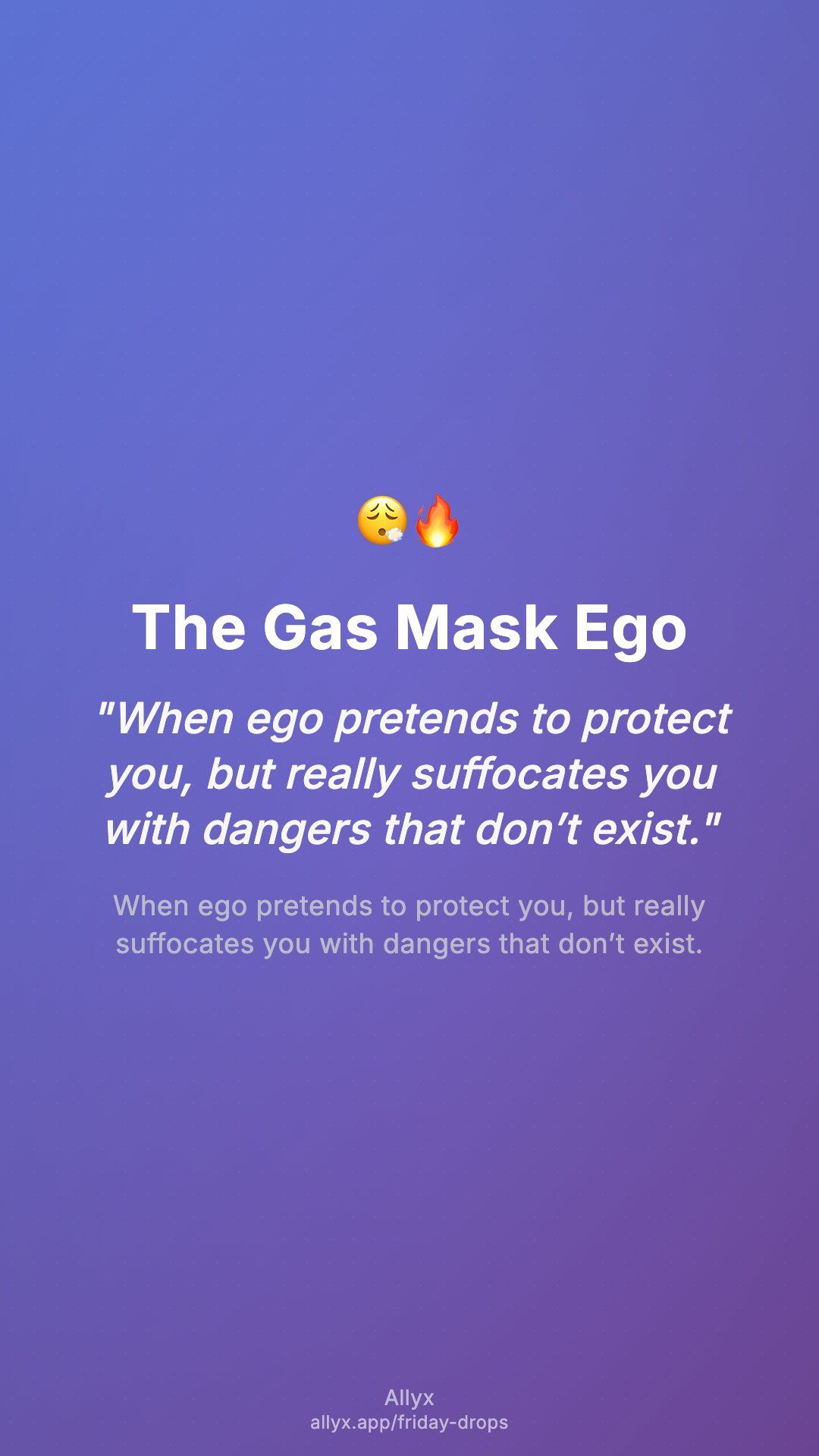 Shareable story card for The Gas Mask Ego