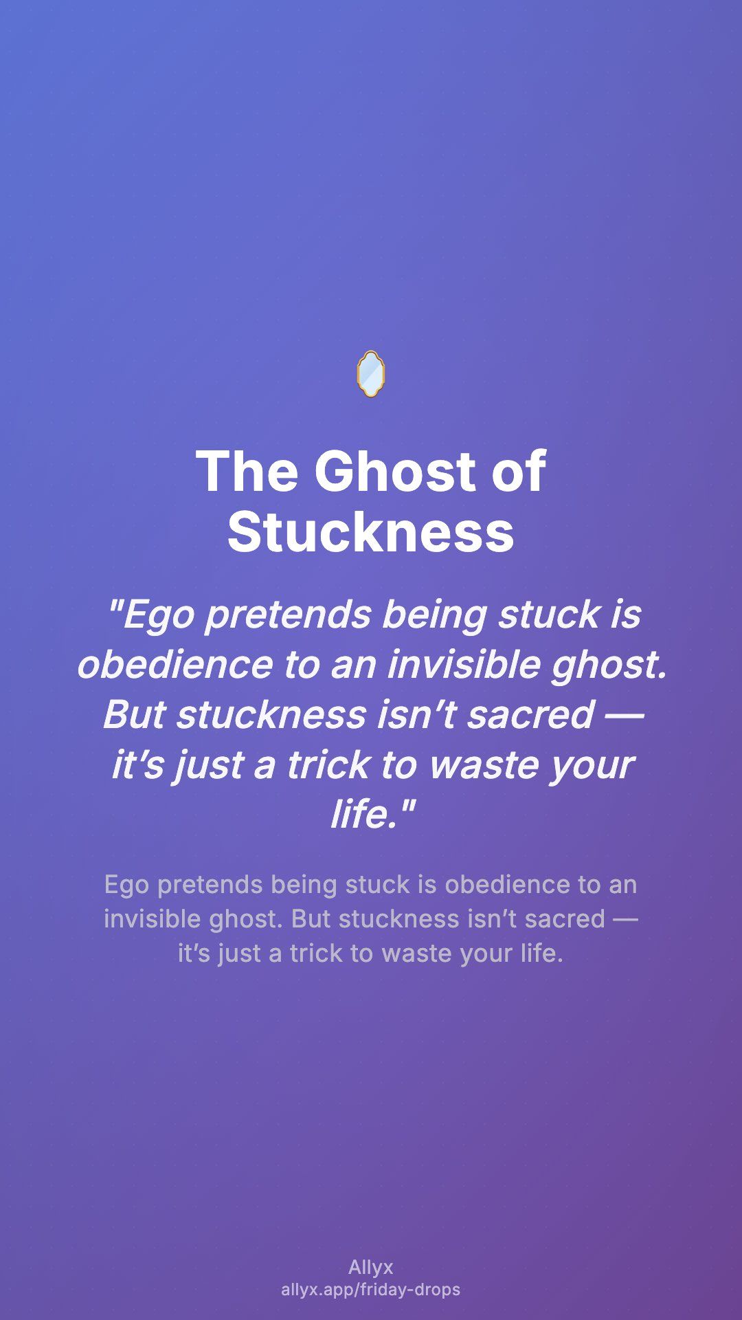 Shareable story card for The Ghost of Stuckness
