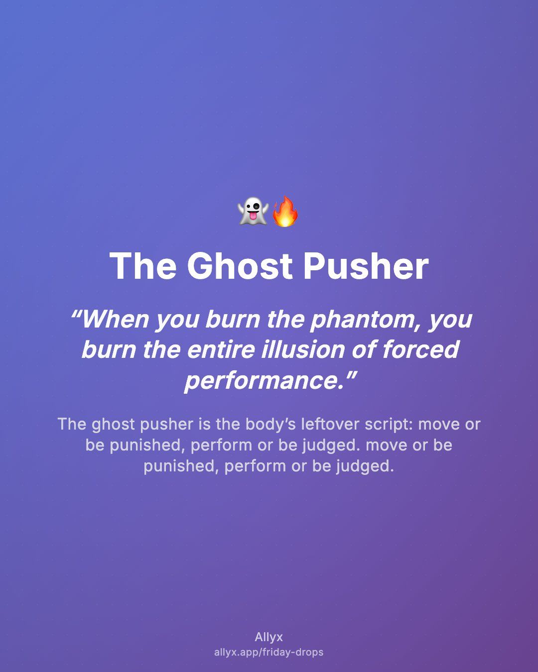 Shareable quote card for The Ghost Pusher