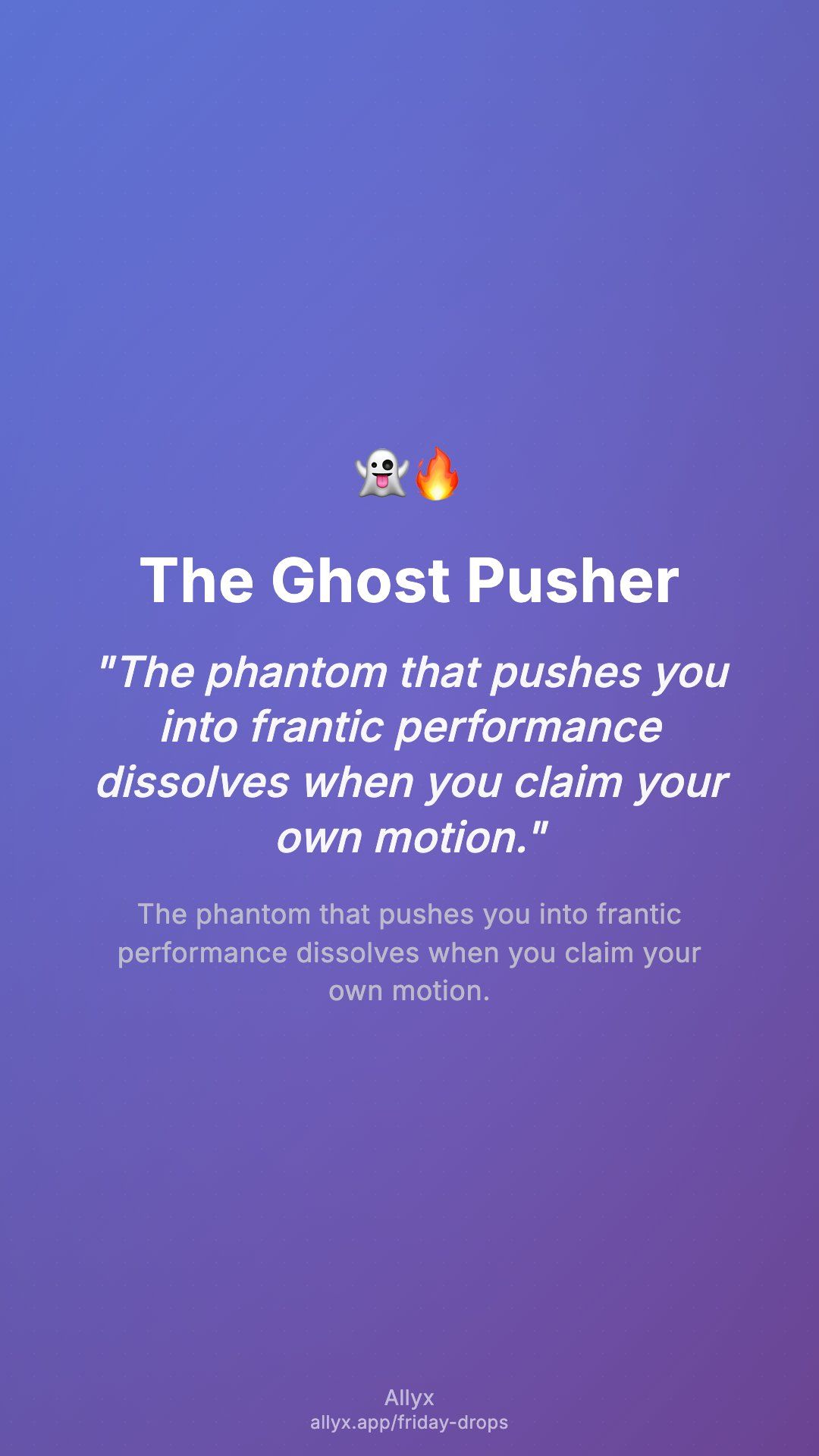 Shareable story card for The Ghost Pusher