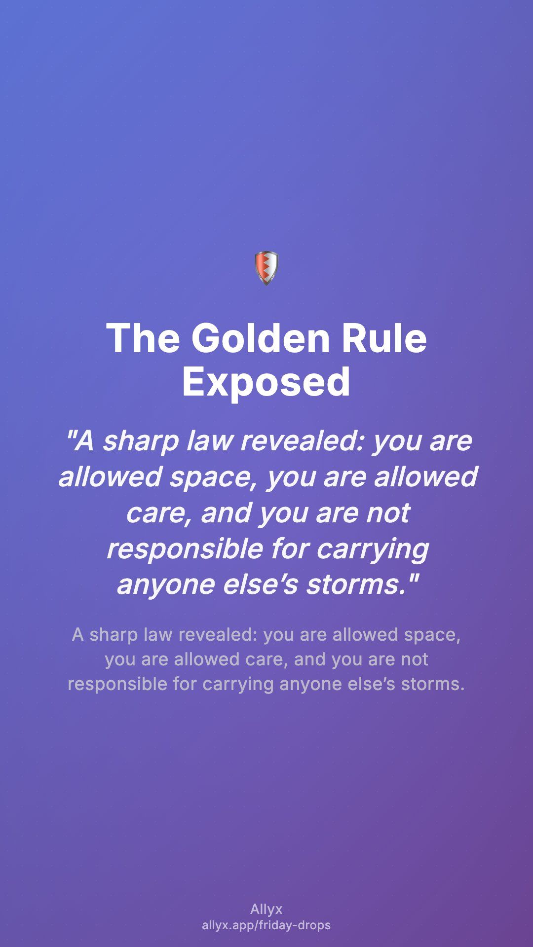 Shareable story card for The Golden Rule Exposed