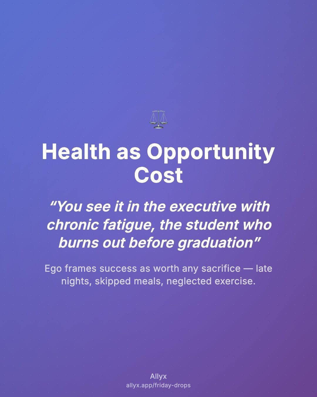 Shareable quote card for Health as Opportunity Cost