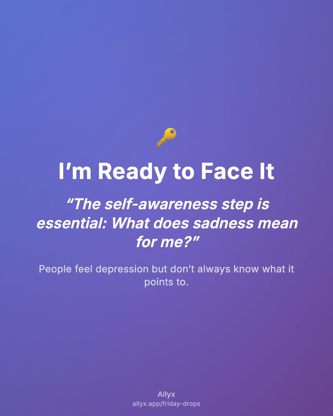 Shareable quote card for I’m Ready to Face It
