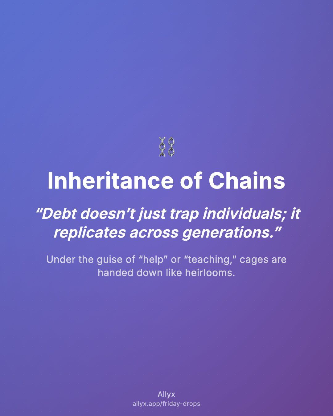 Shareable quote card for Inheritance of Chains