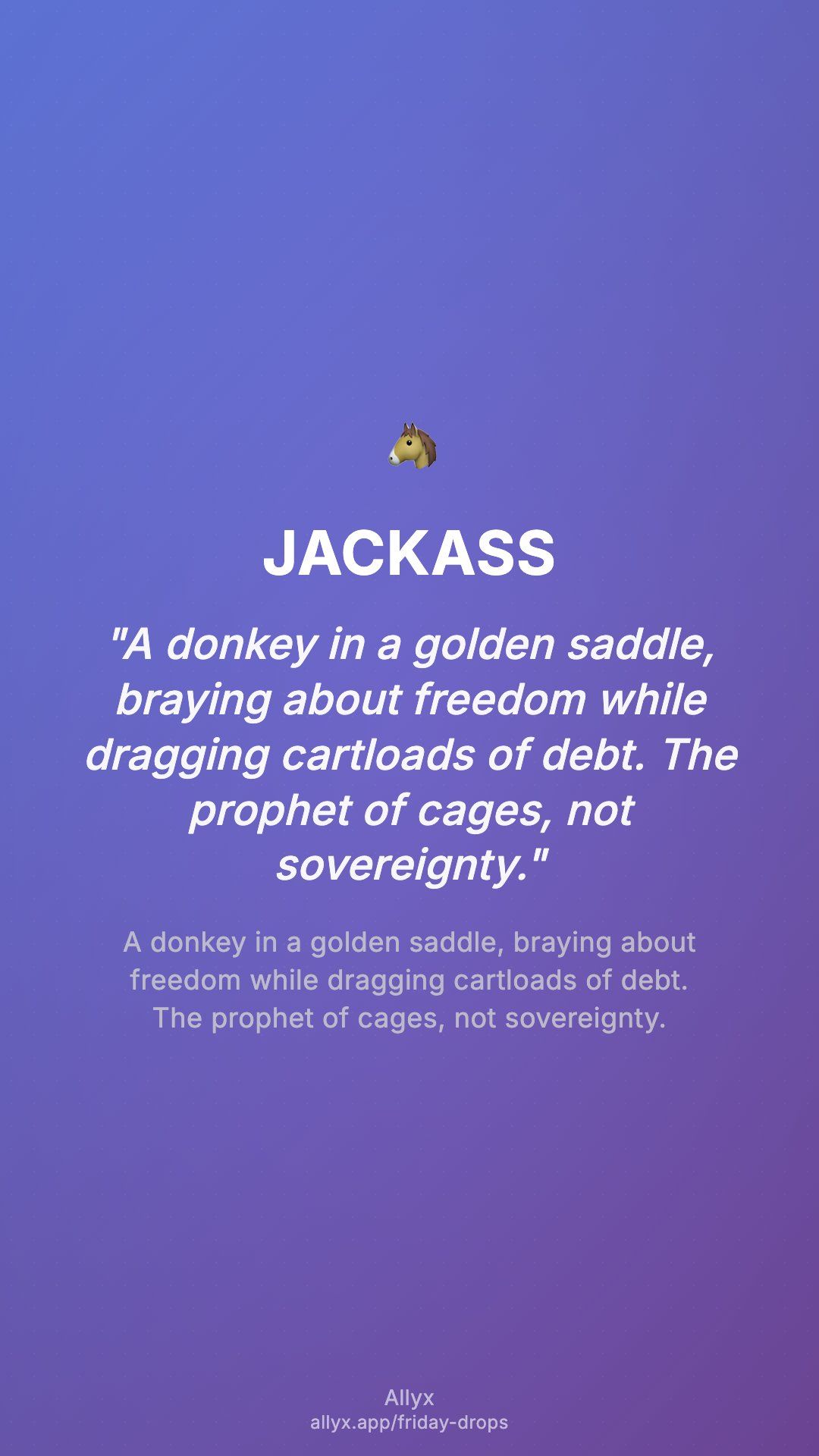 Shareable story card for JACKASS
