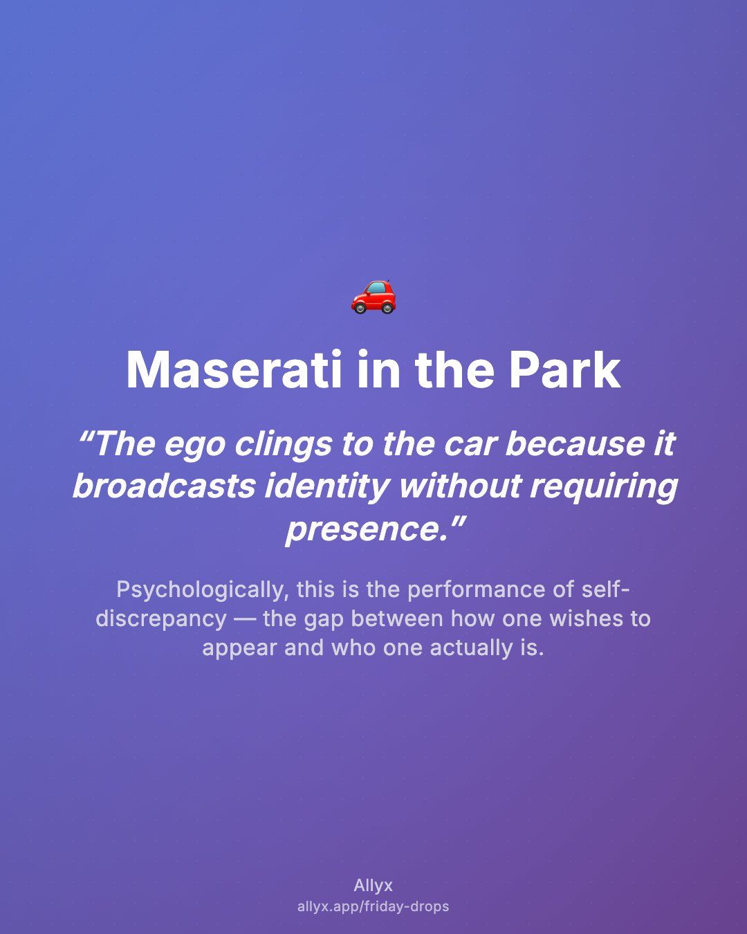Shareable quote card for Maserati in the Park