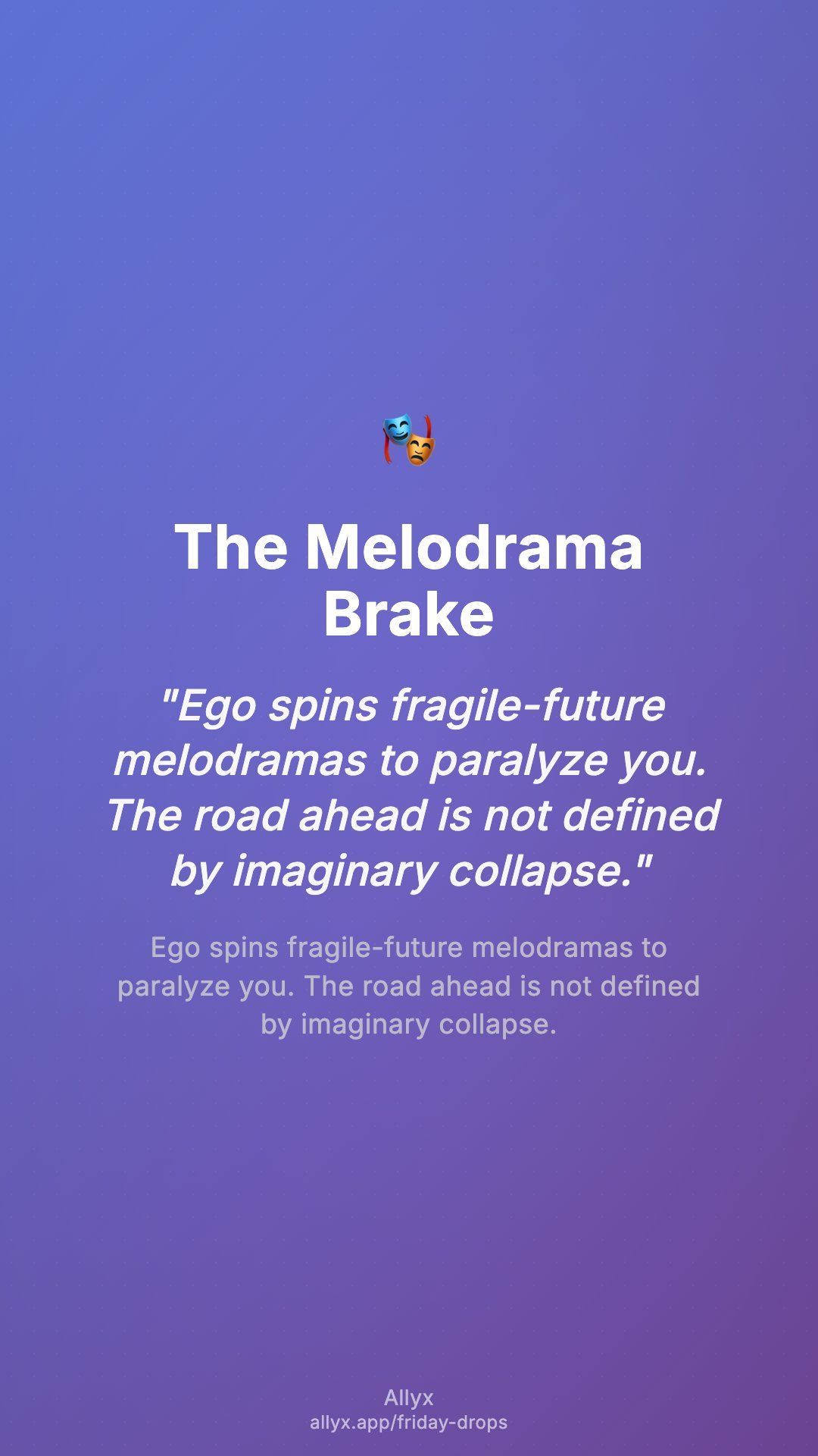 Shareable story card for The Melodrama Brake