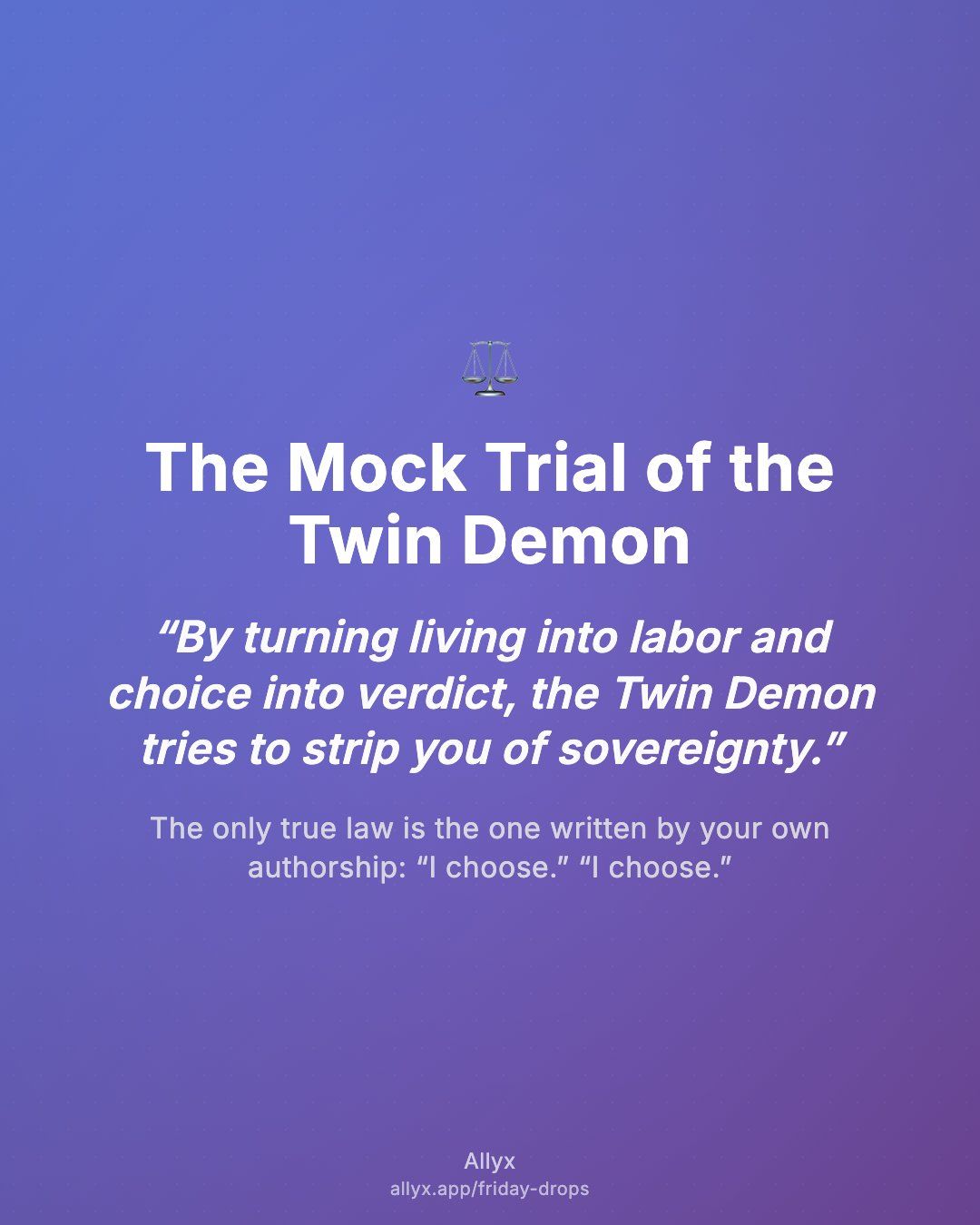 Shareable quote card for The Mock Trial of the Twin Demon