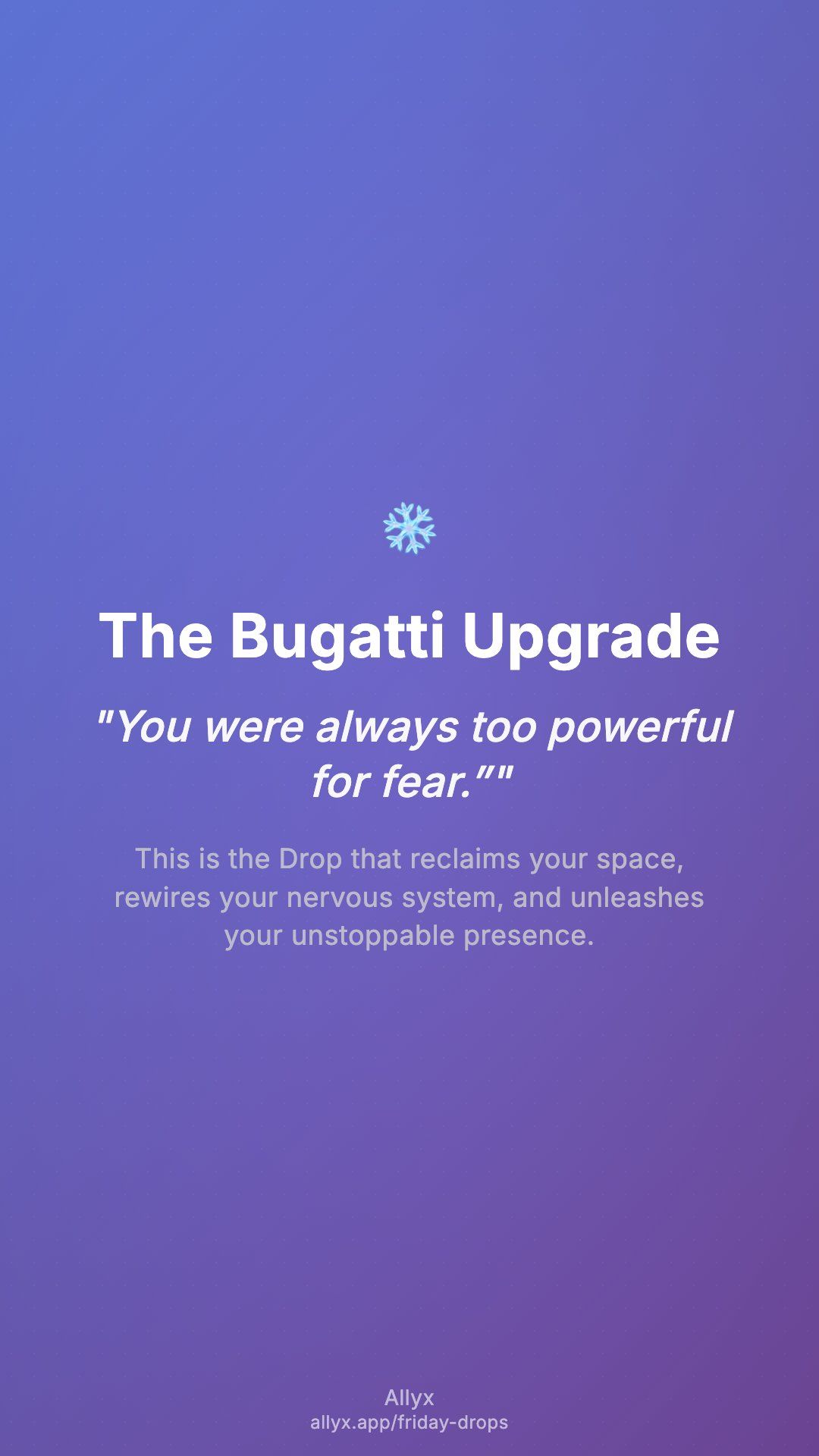 Shareable story card for The Bugatti Upgrade