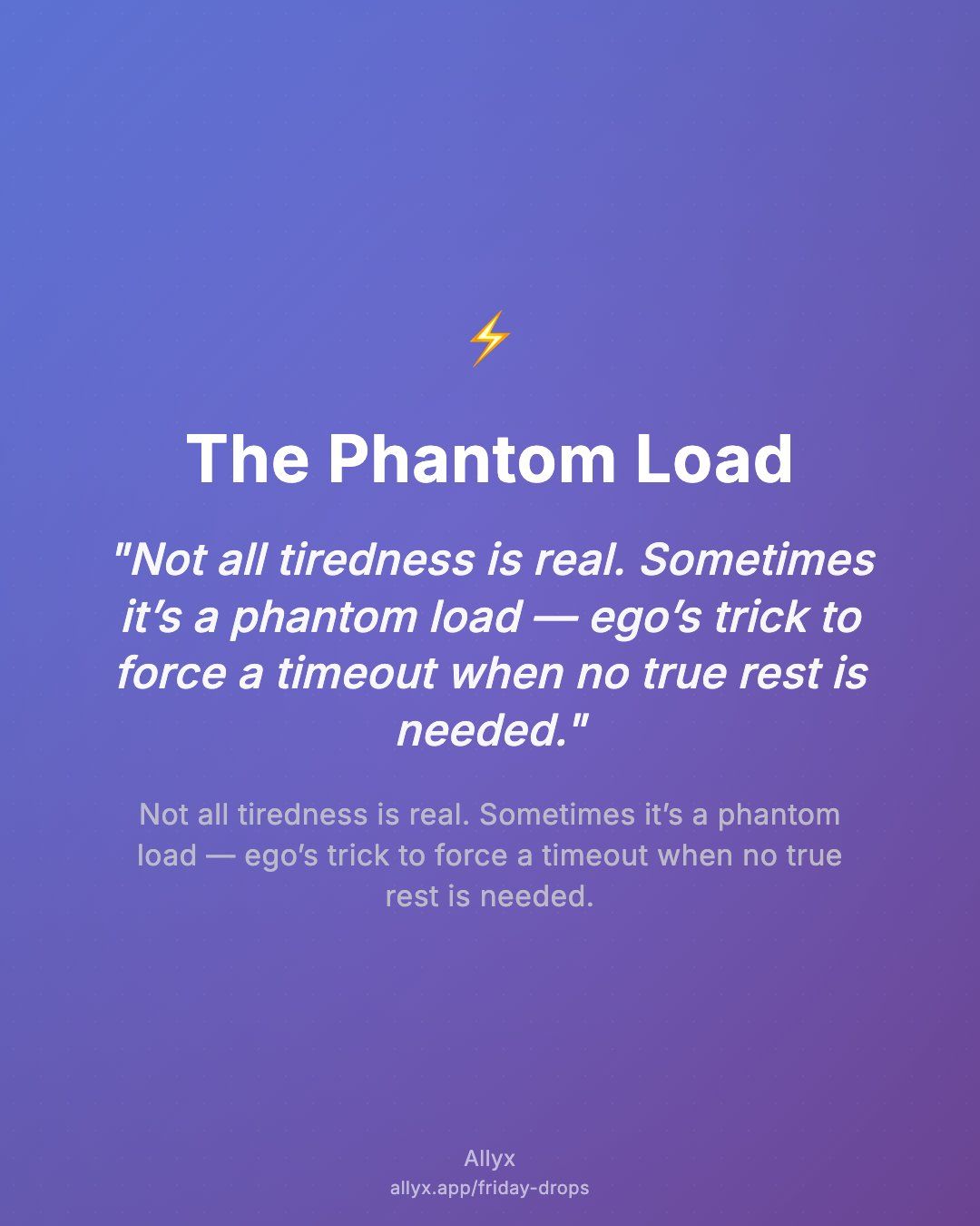 Shareable quote card for The Phantom Load