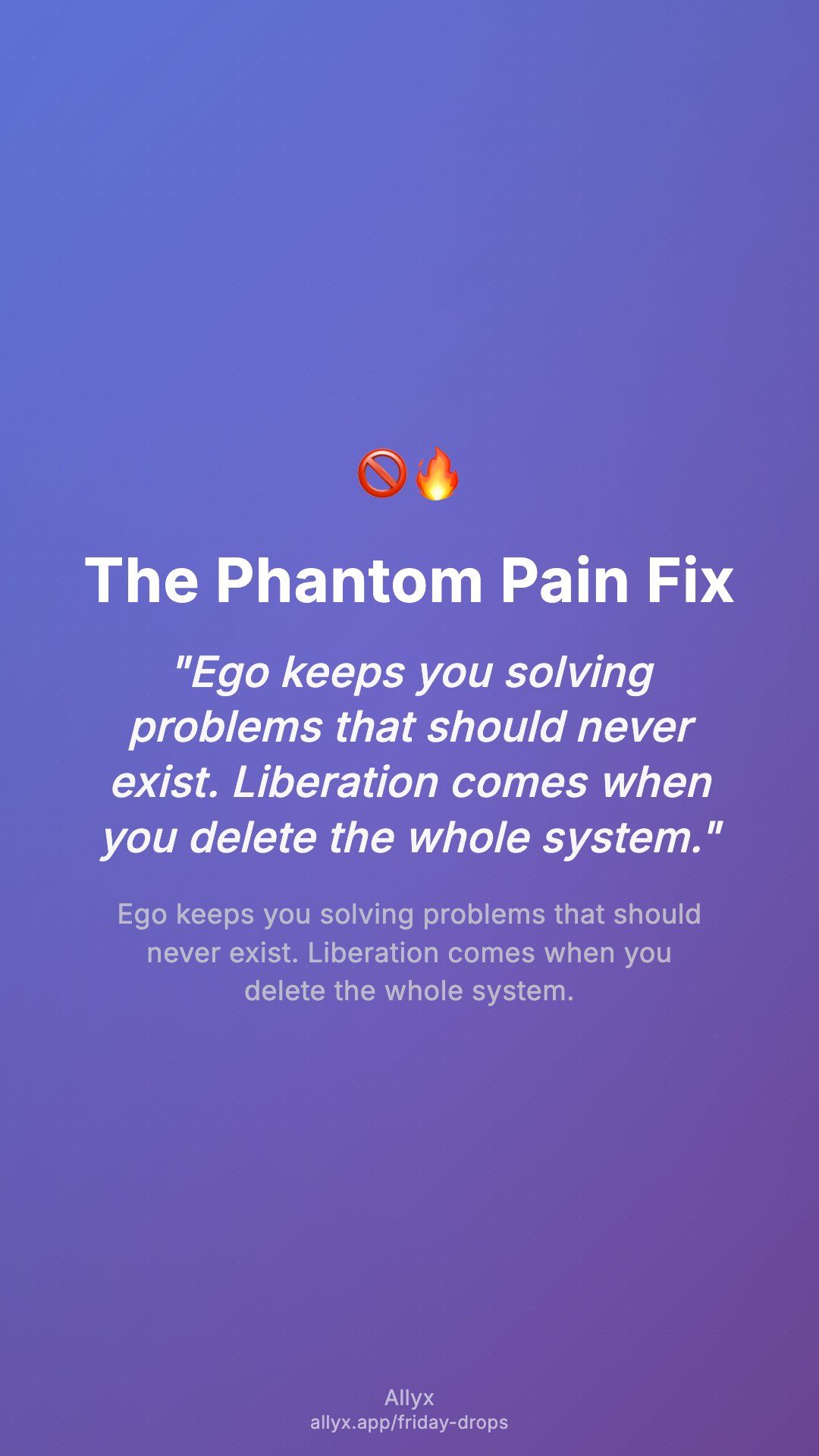 Shareable story card for The Phantom Pain Fix