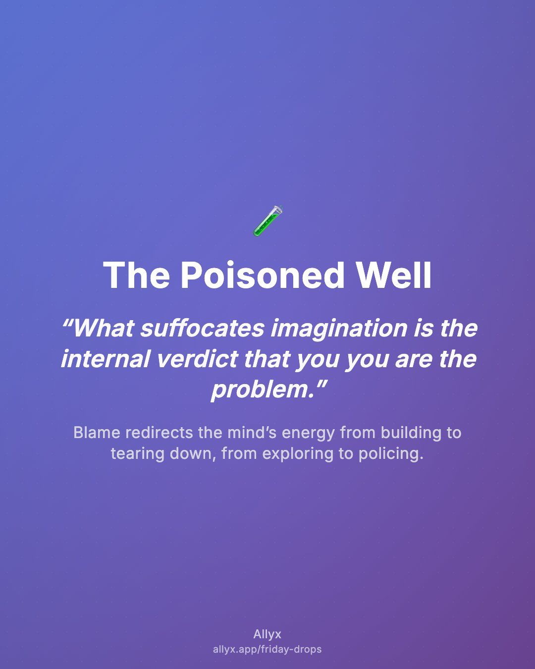 Shareable quote card for The Poisoned Well