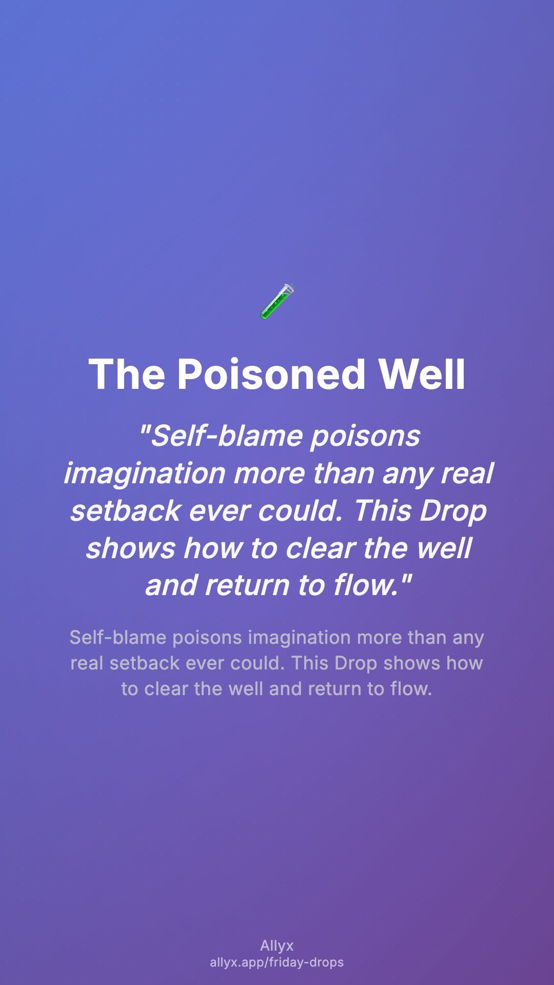 Shareable story card for The Poisoned Well