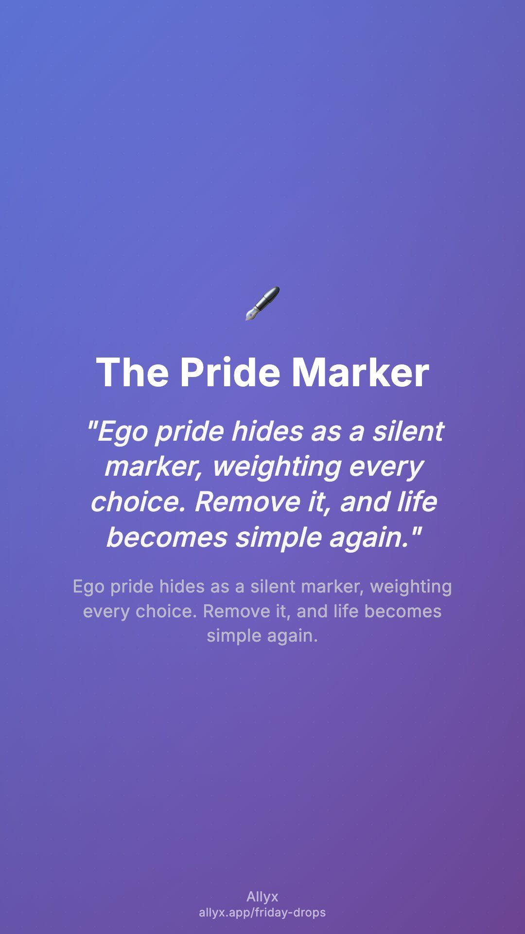 Shareable story card for The Pride Marker