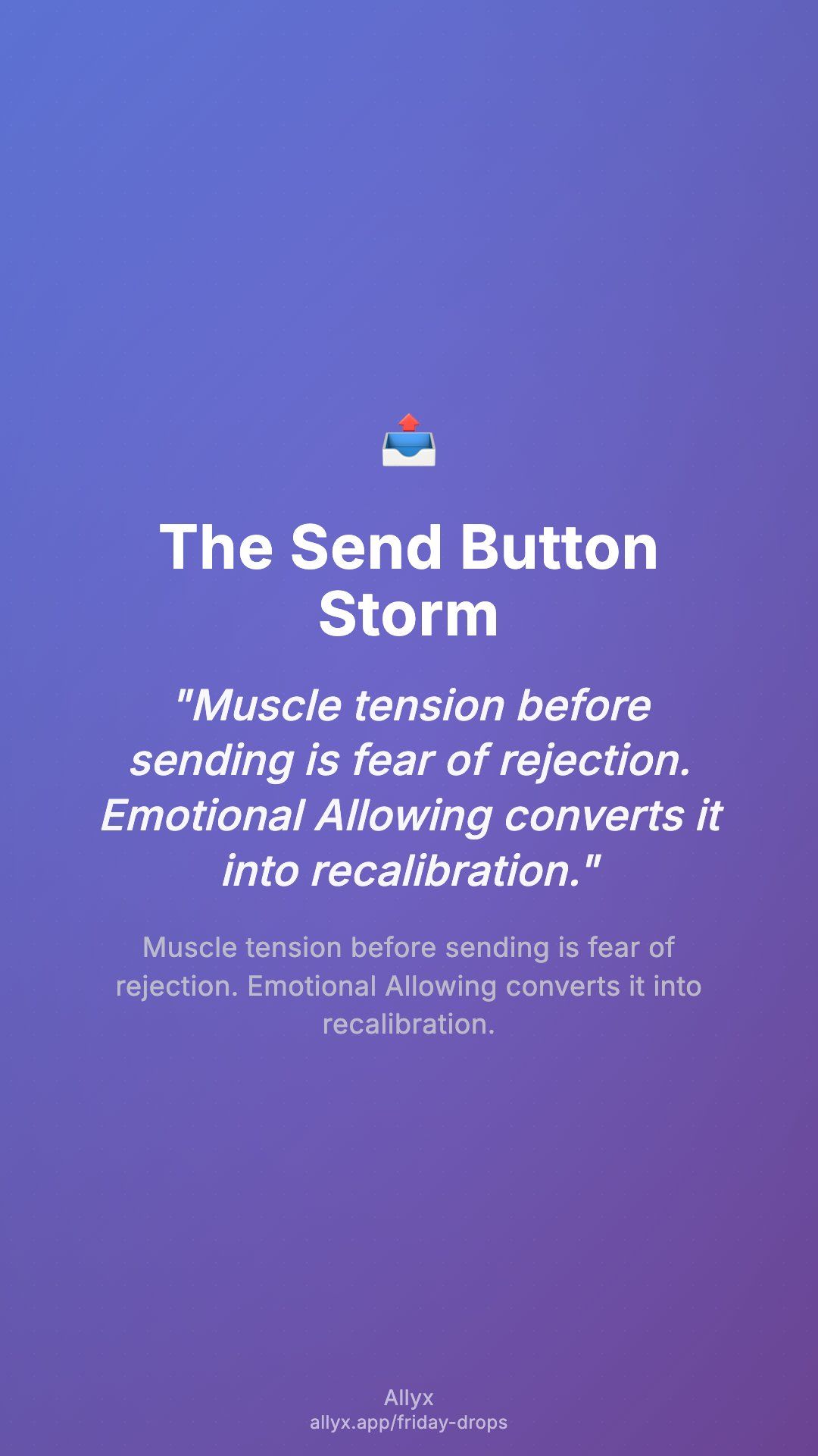 Shareable story card for The Send Button Storm