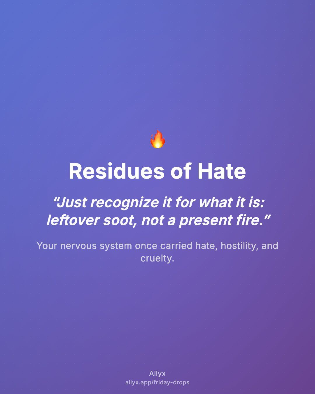 Shareable quote card for Residues of Hate