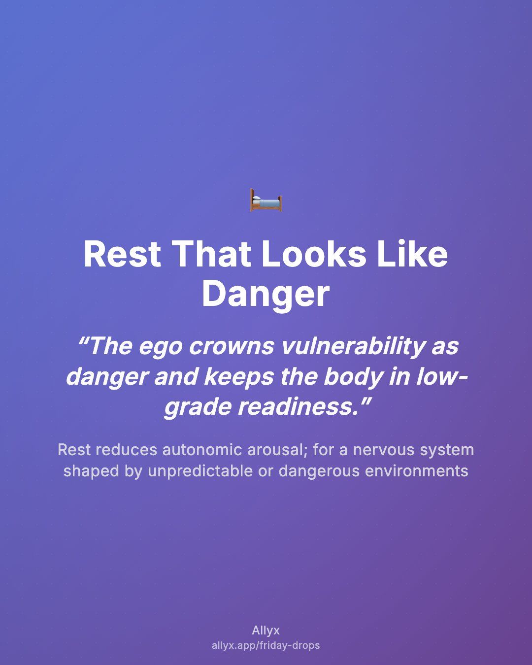 Shareable quote card for Rest That Looks Like Danger