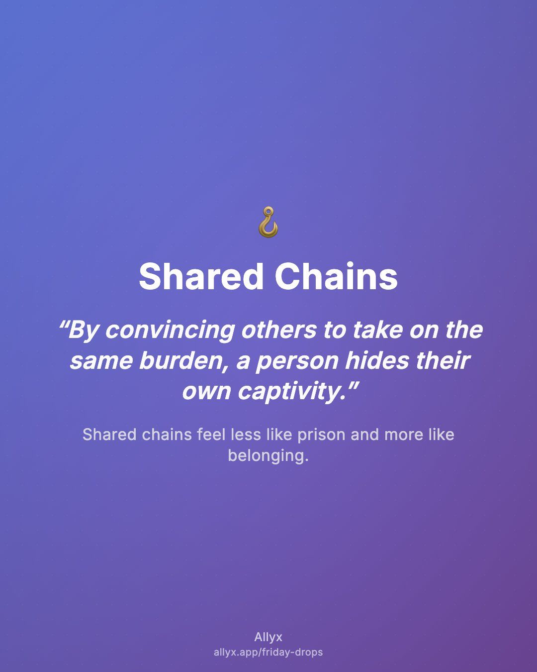 Shareable quote card for Shared Chains